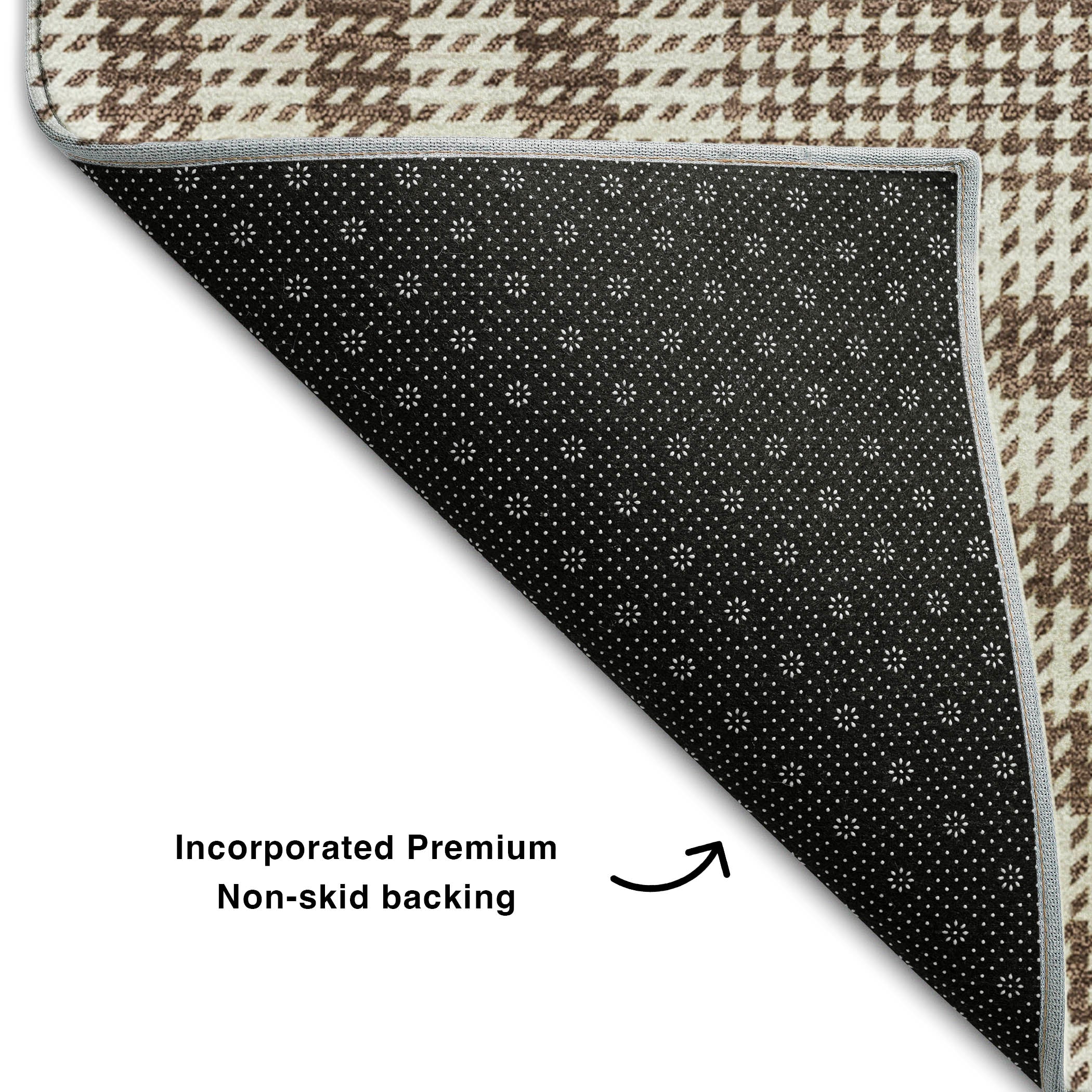 Montevideo Machine Washable Transitional Brown Rug 1'8" x 2'6" #shape_Rectangle