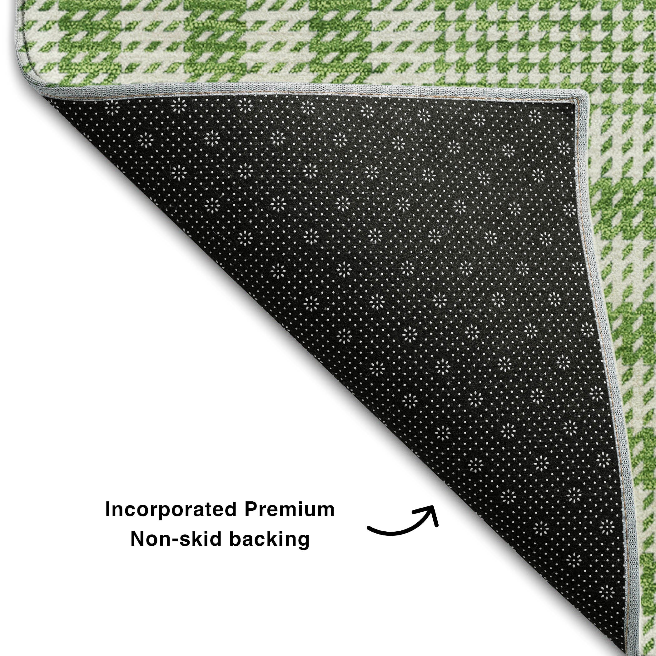 Montevideo Machine Washable Transitional Green Rug 1'8" x 2'6" #shape_Rectangle