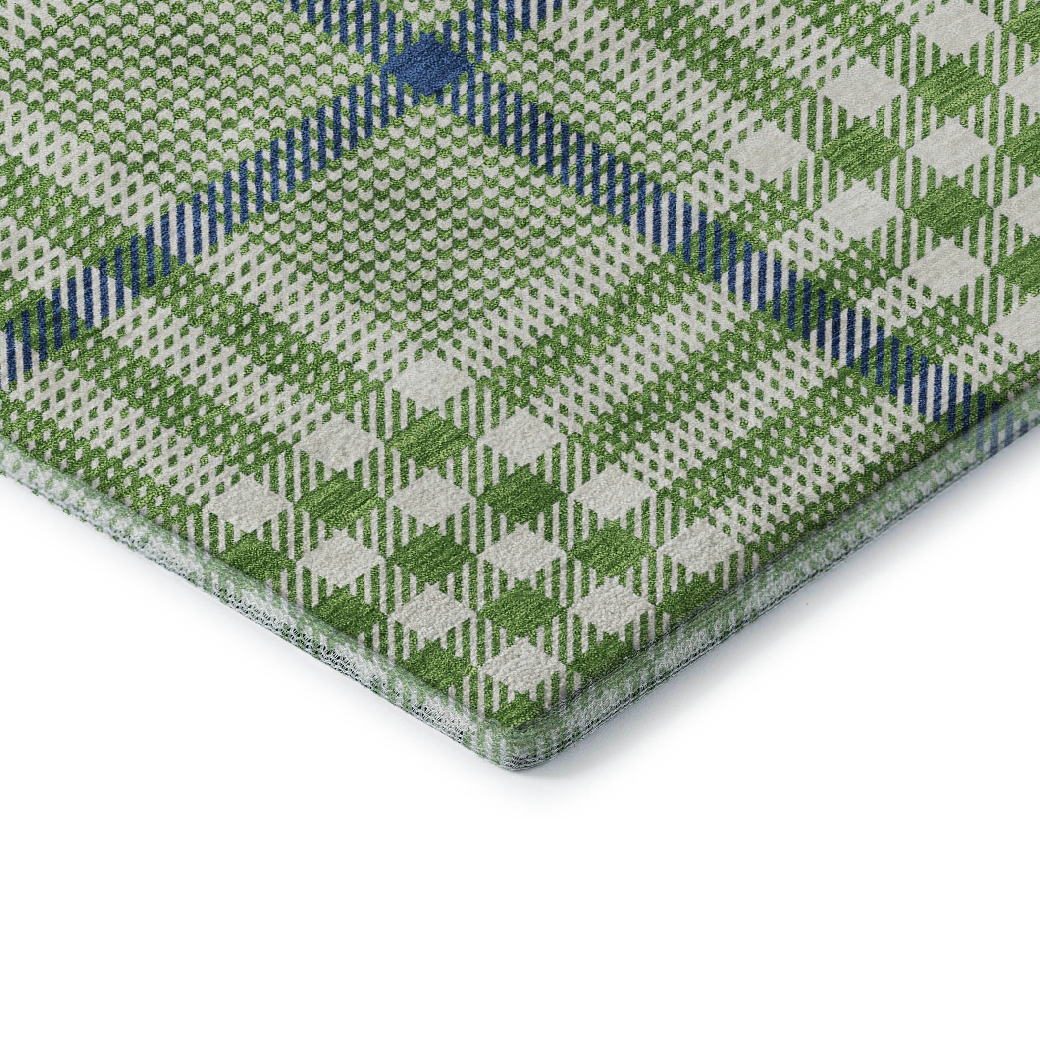 Montevideo Machine Washable Transitional Green Rug 1'8" x 2'6" #shape_Rectangle