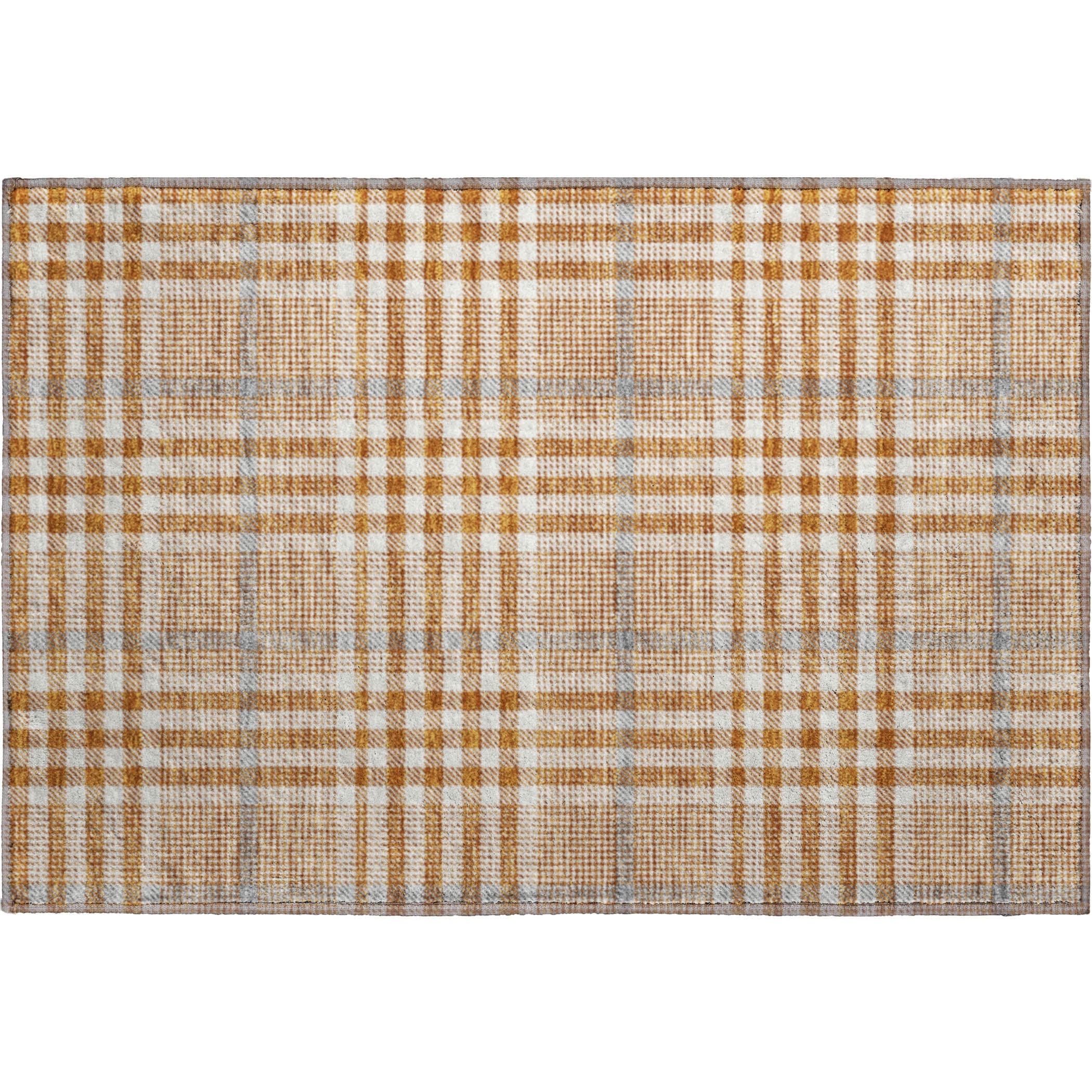 Montevideo Machine Washable Transitional Paprika Orange Rug 1'8" x 2'6" #shape_Rectangle