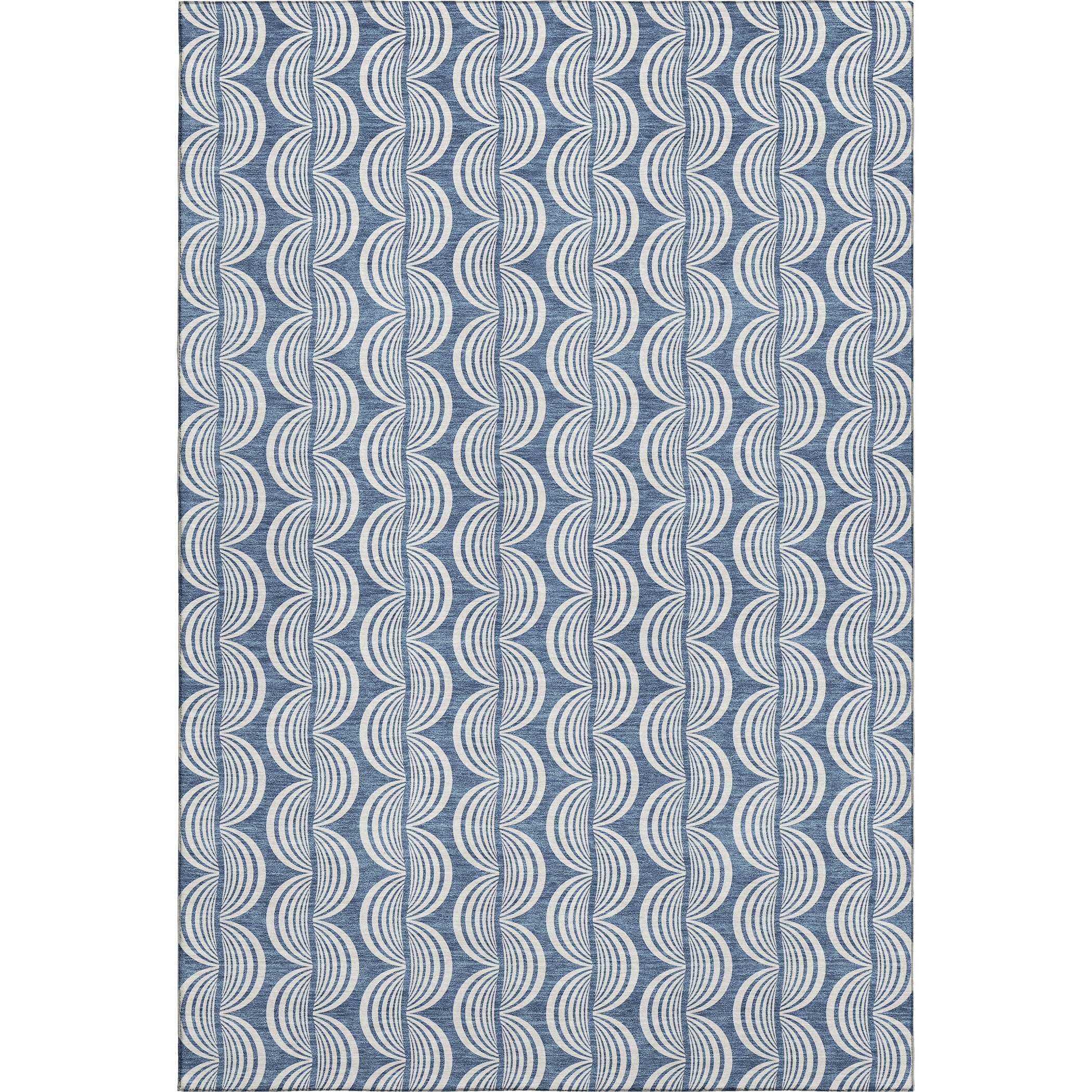 Montevideo Machine Washable Transitional Denim Blue Rug 2'6" x 3'10" #shape_Rectangle