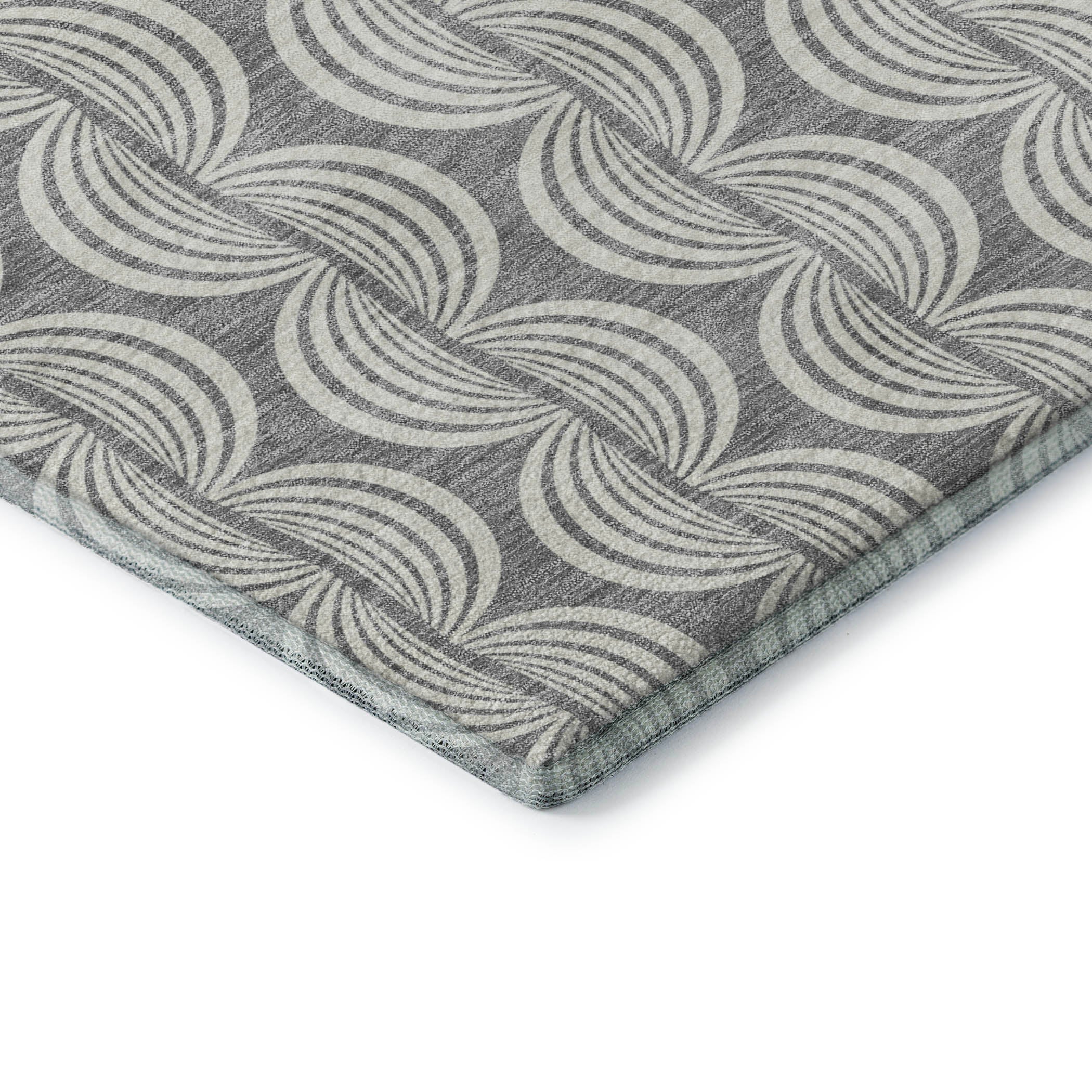 Montevideo Machine Washable Transitional Gray Rug 1'8" x 2'6" #shape_Rectangle