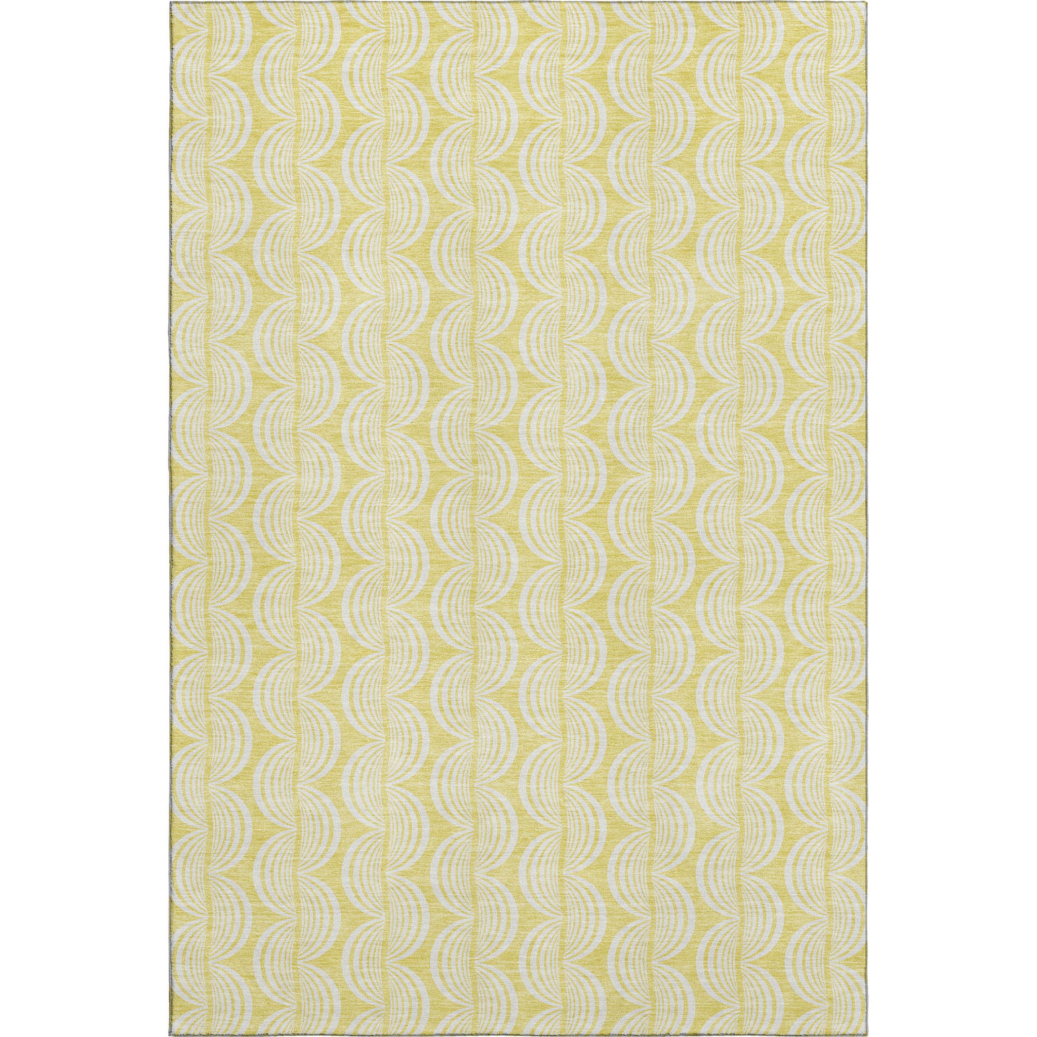 Oaxaca Machine Washable Transitional Yellow Gold Rug 2'6" x 3'10" #shape_Rectangle