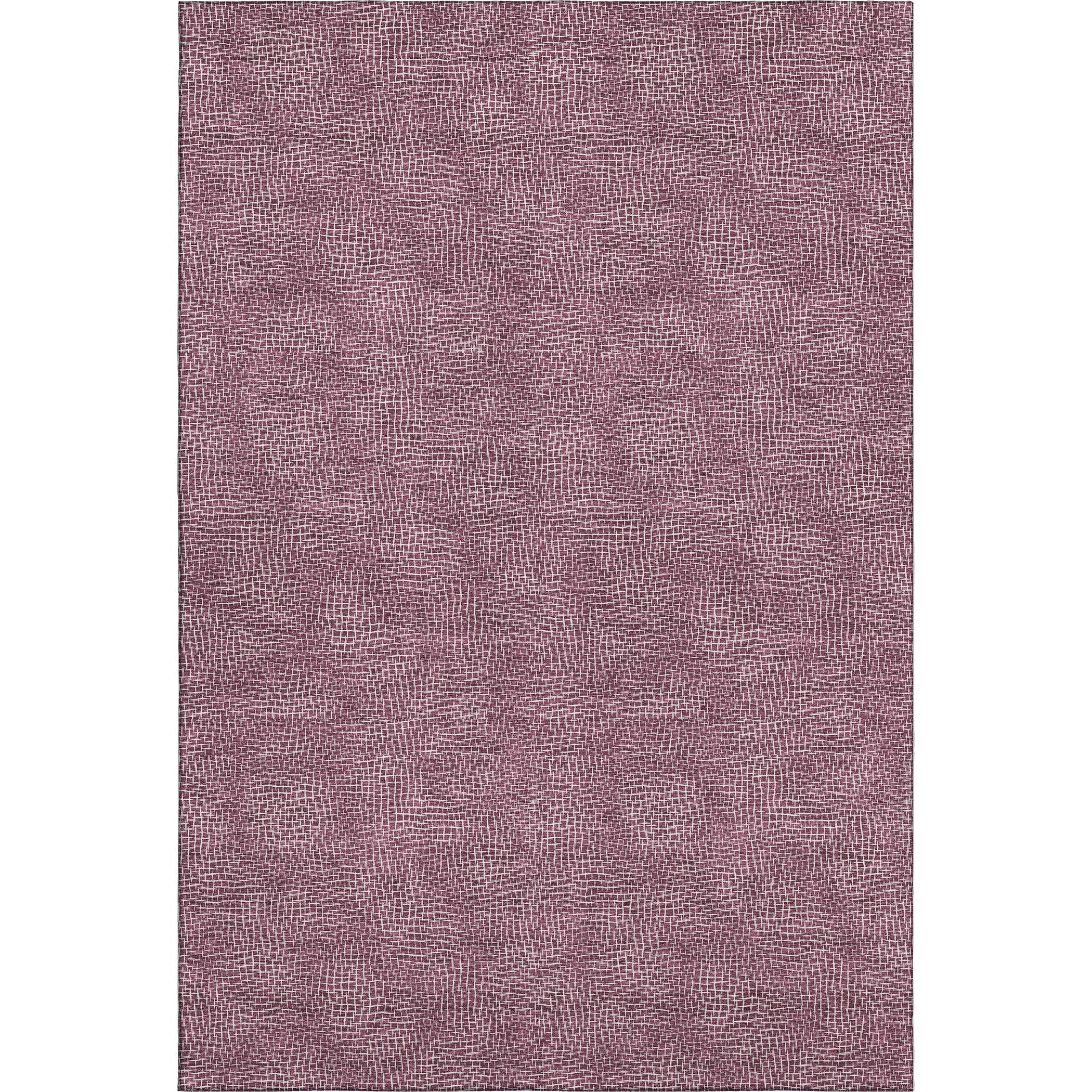 Split Machine Washable Transitional Eggplant Purple Rug 2'6" x 3'10" #shape_Rectangle