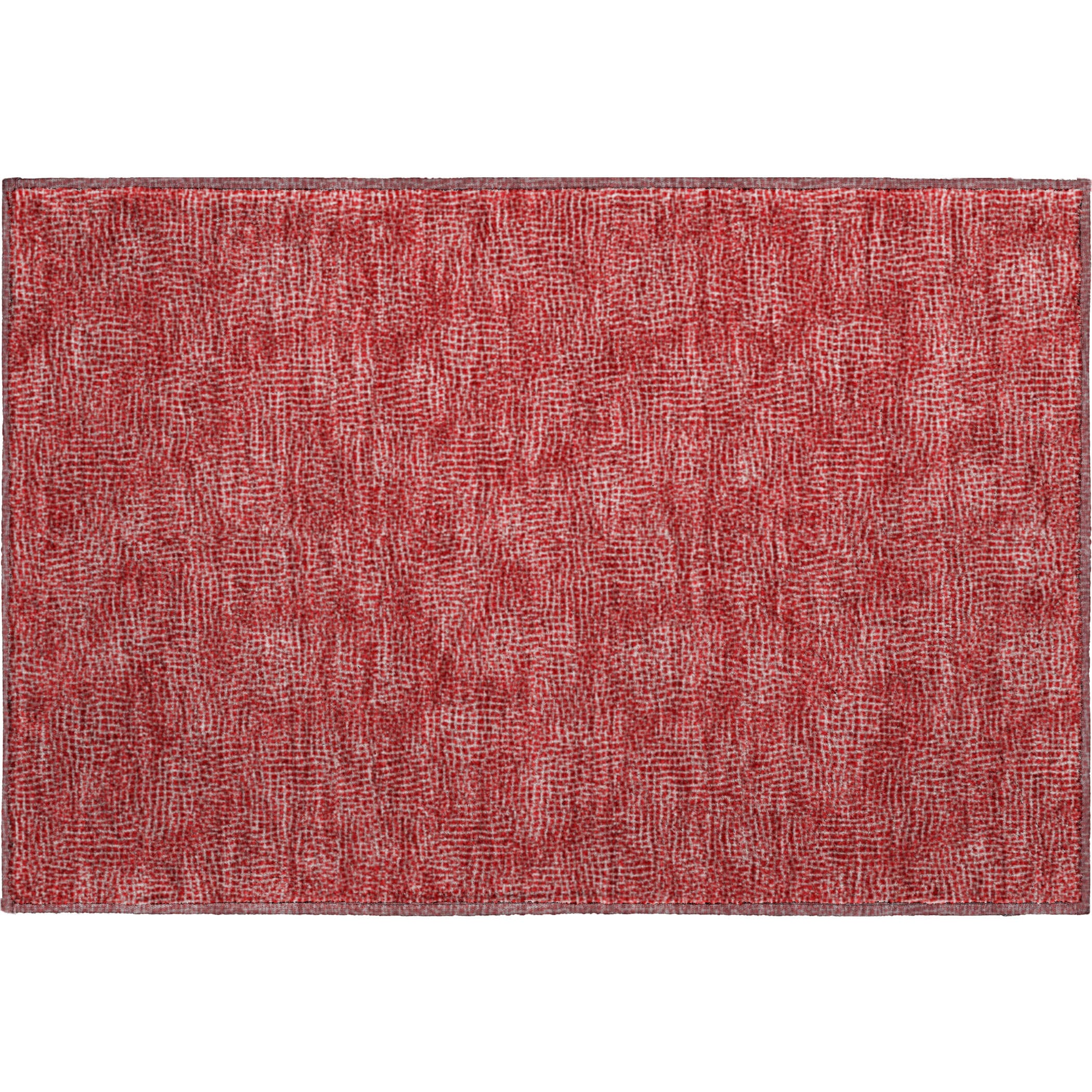 Split Machine Washable Transitional Red Rug 1'8" x 2'6" #shape_Rectangle