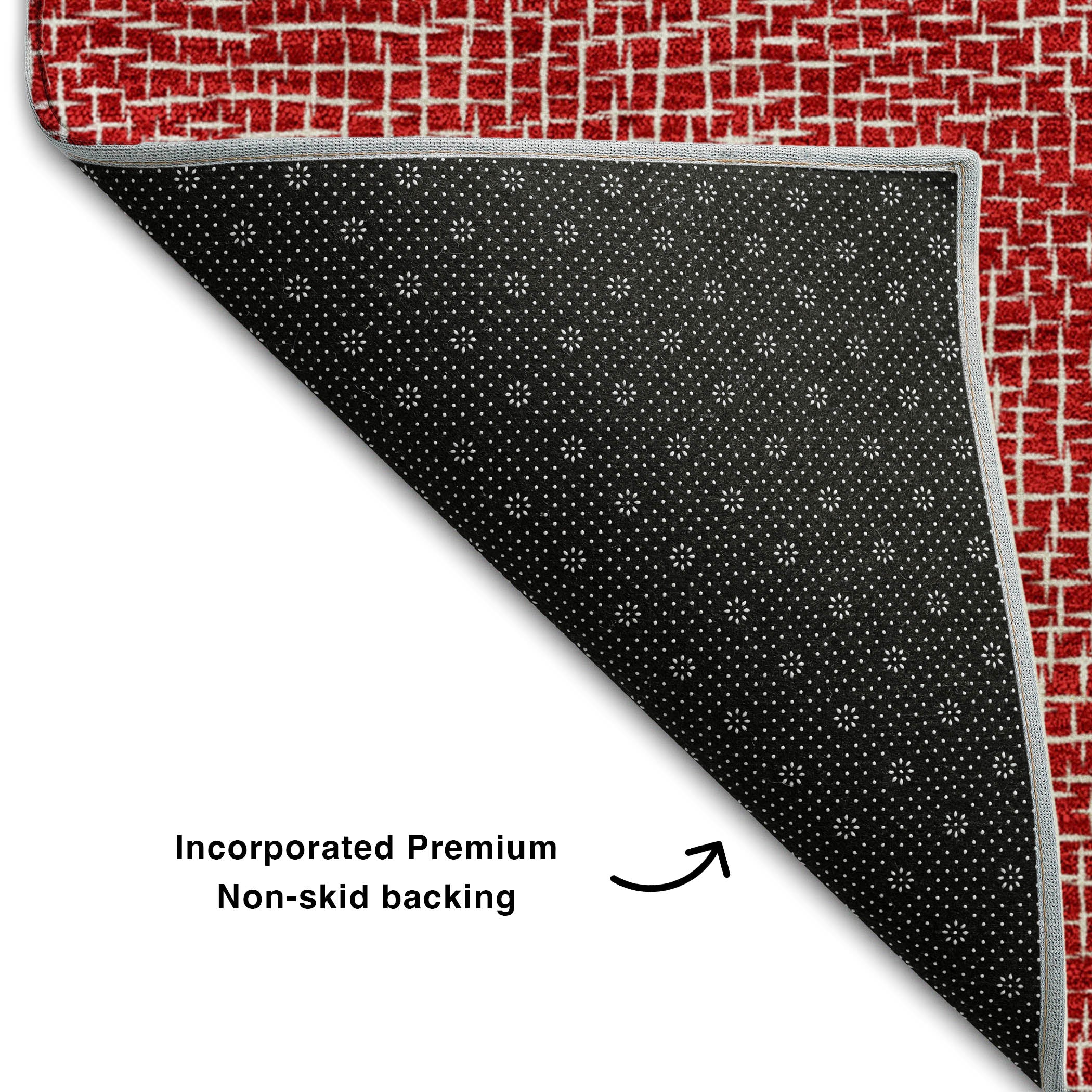 Split Machine Washable Transitional Red Rug 1'8" x 2'6" #shape_Rectangle