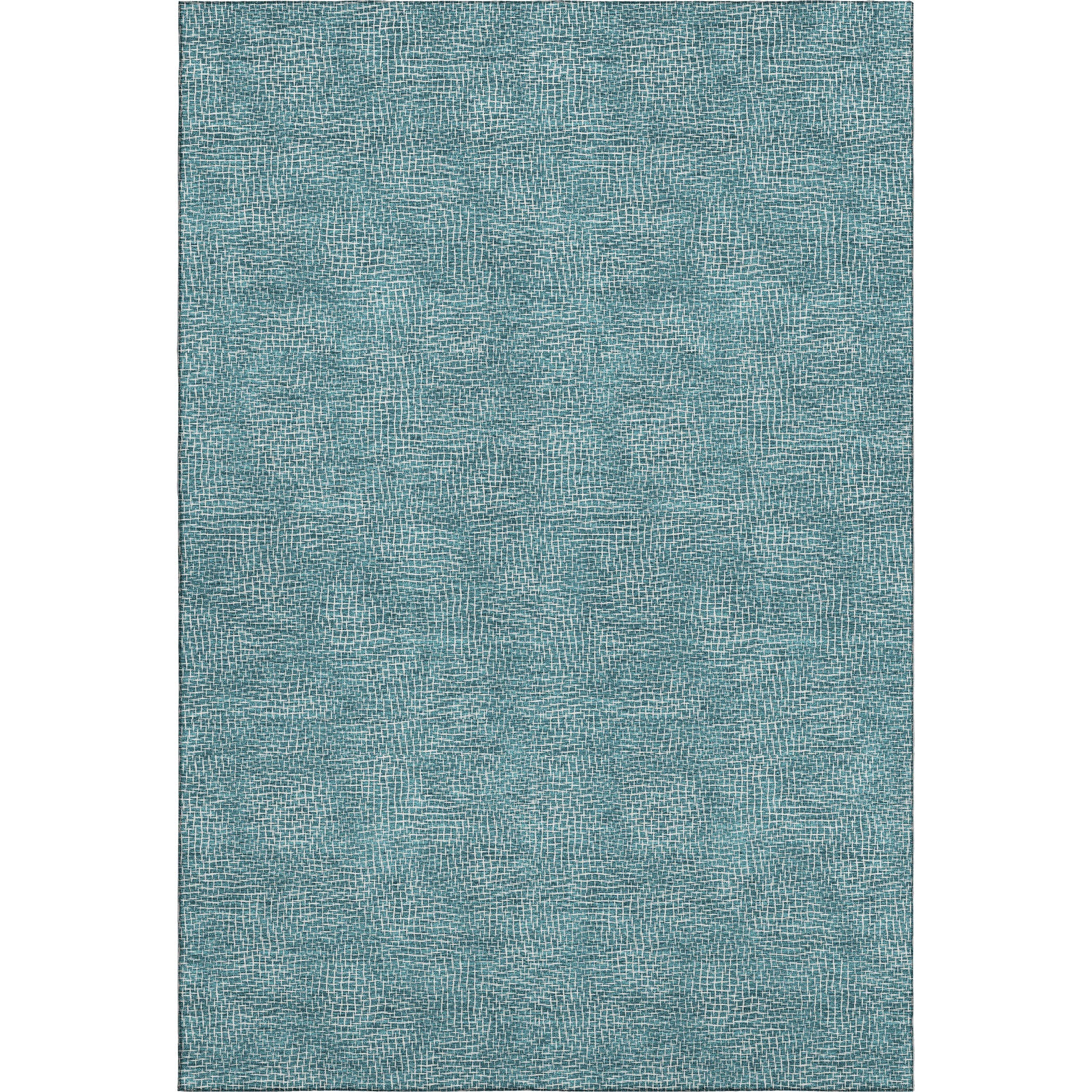 Split Machine Washable Transitional Teal Rug 2'6" x 3'10" #shape_Rectangle