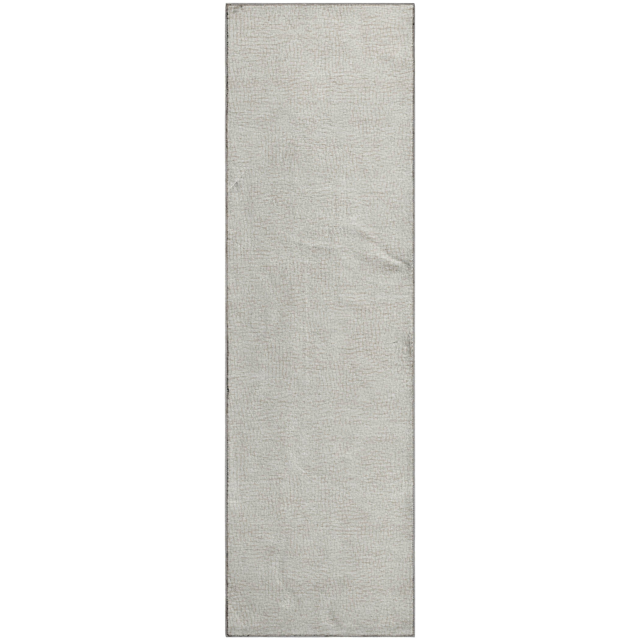Seoul Machine Washable Transitional Beige Brown Rug 2'3" x 7'6" #shape_Runner