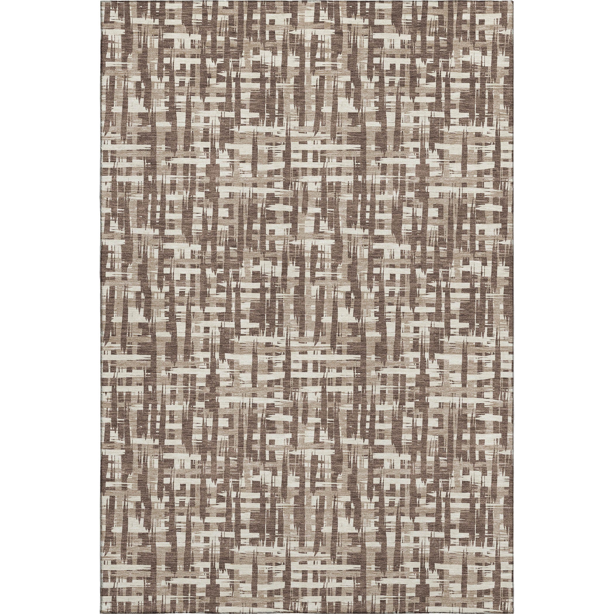 Cusco Machine Washable Transitional Brown Rug 2'6" x 3'10" #shape_Rectangle