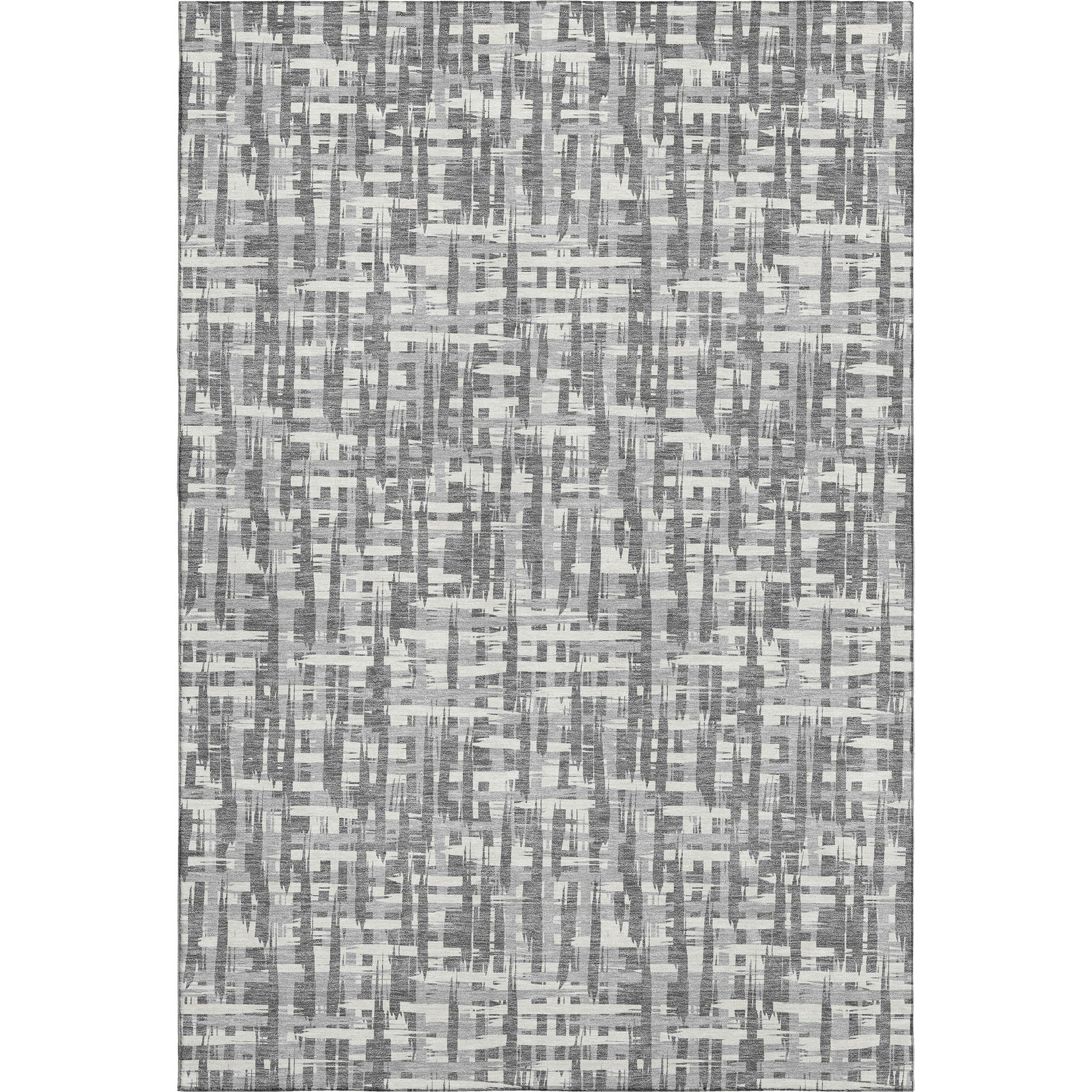 Cusco Machine Washable Transitional Gray Rug 2'6" x 3'10" #shape_Rectangle