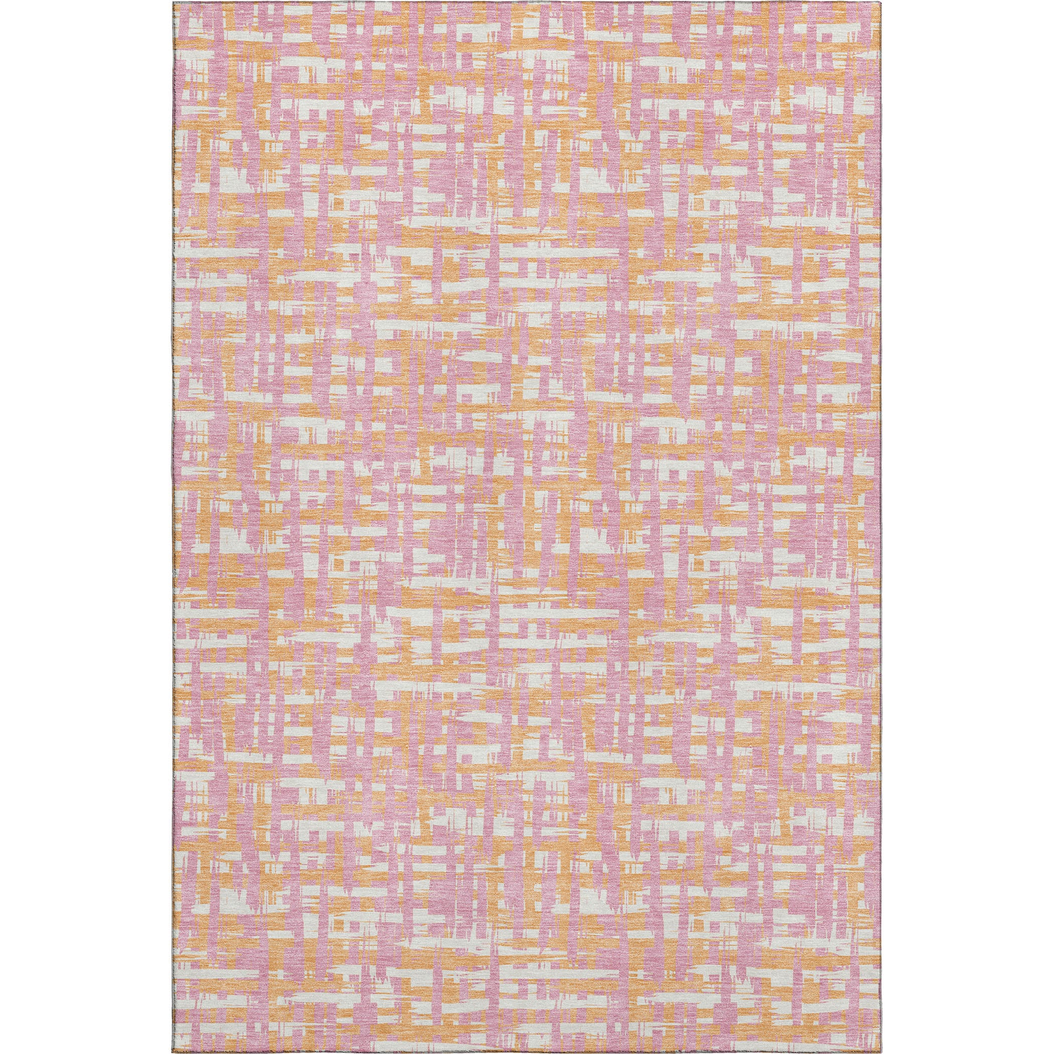 Luang Prabang Machine Washable Transitional Pink Rug 2'6" x 3'10" #shape_Rectangle