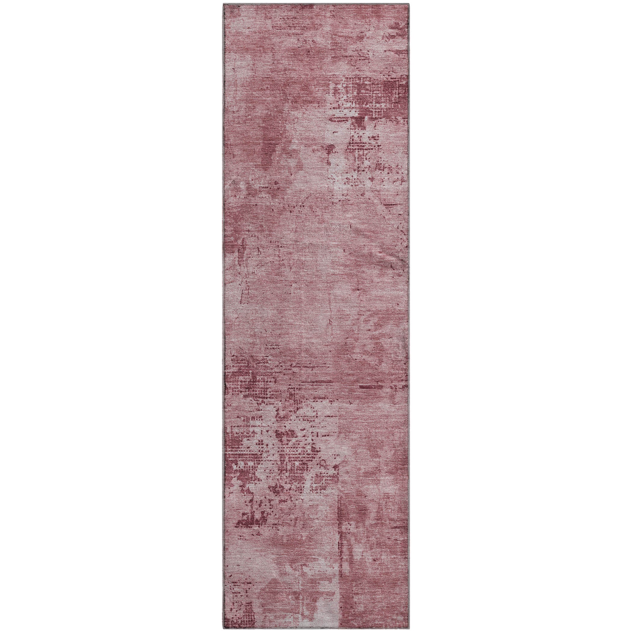 Antigua Machine Washable Transitional Blush Pink Rug 2'3" x 7'6" #shape_Runner
