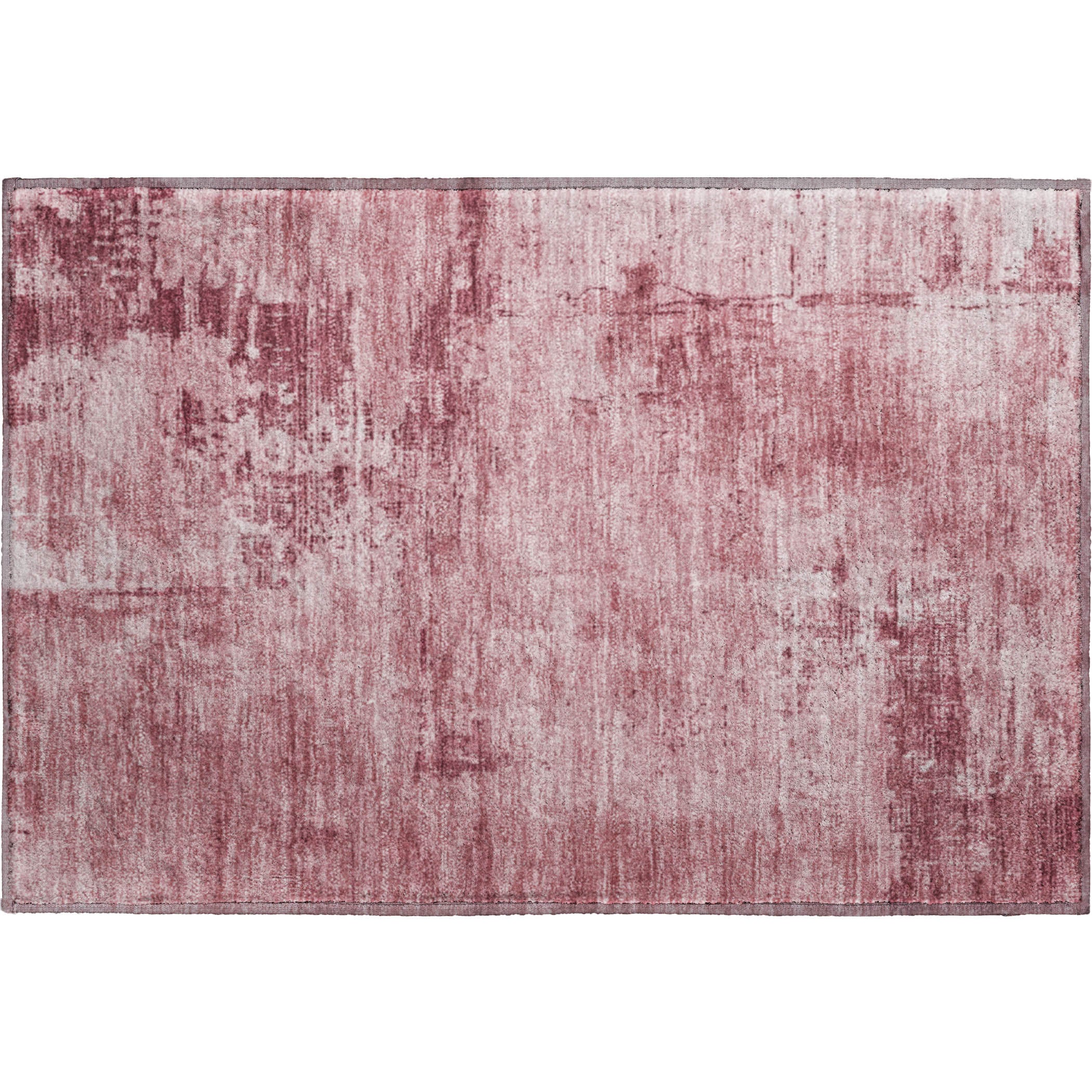 Antigua Machine Washable Transitional Blush Pink Rug 1'8" x 2'6" #shape_Rectangle