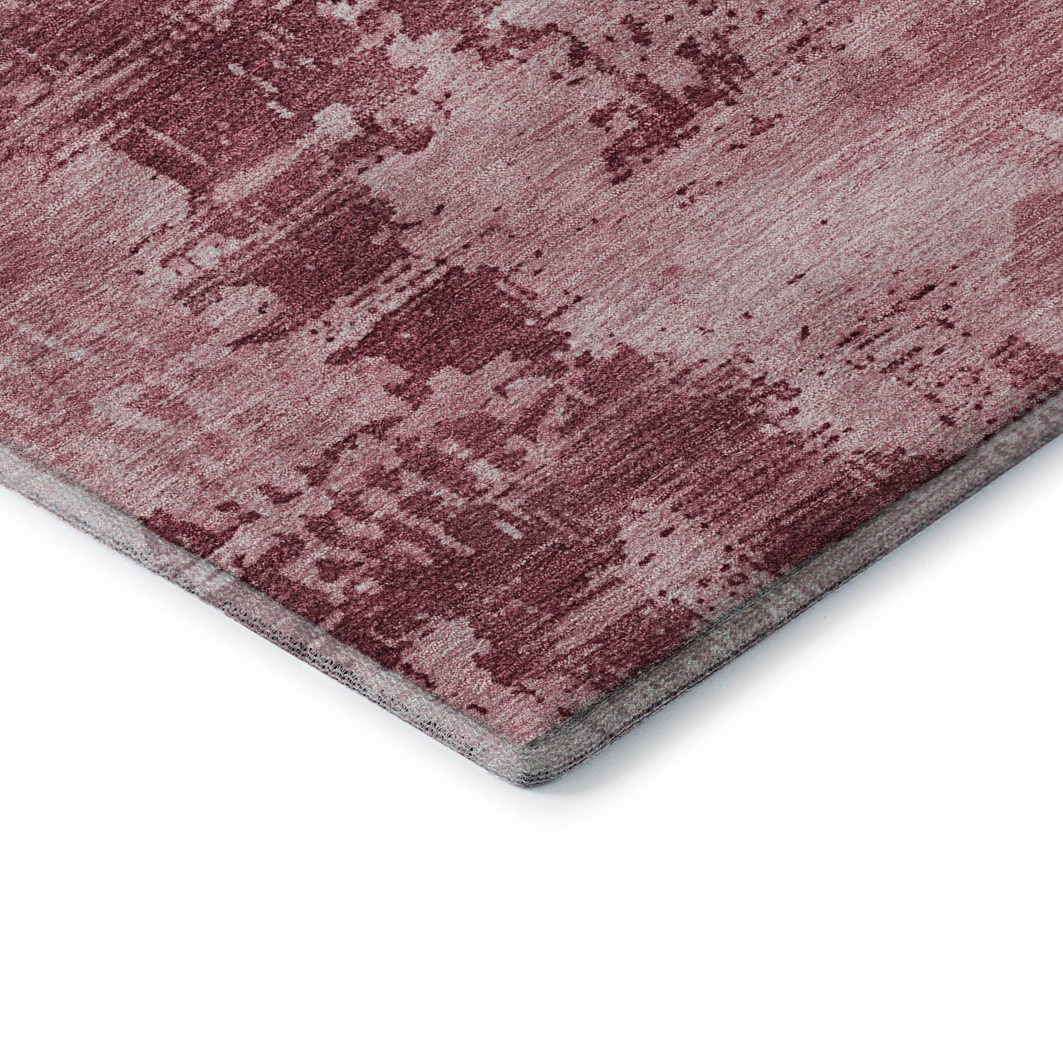 Antigua Machine Washable Transitional Blush Pink Rug 1'8" x 2'6" #shape_Rectangle
