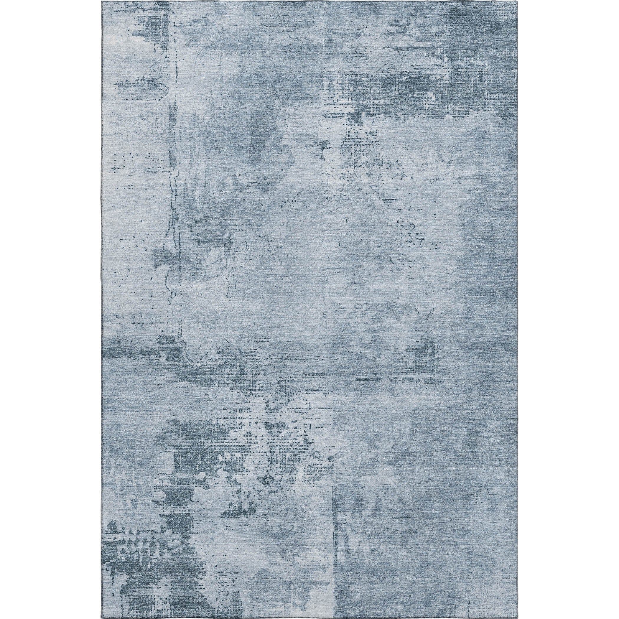 Antigua Machine Washable Transitional Denim Blue Rug 2'6" x 3'10" #shape_Rectangle