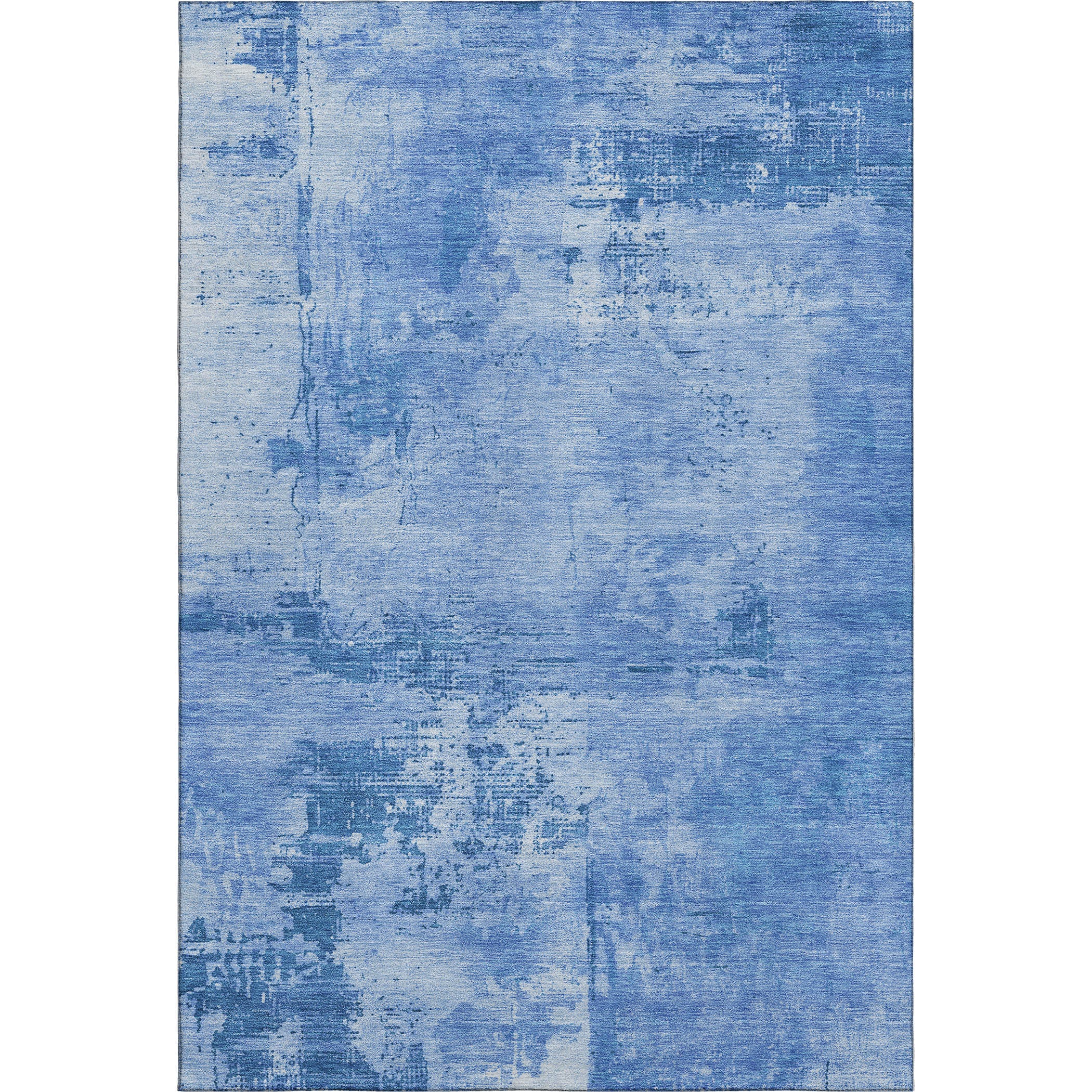 Antigua Machine Washable Transitional Navy Blue Rug 2'6" x 3'10" #shape_Rectangle