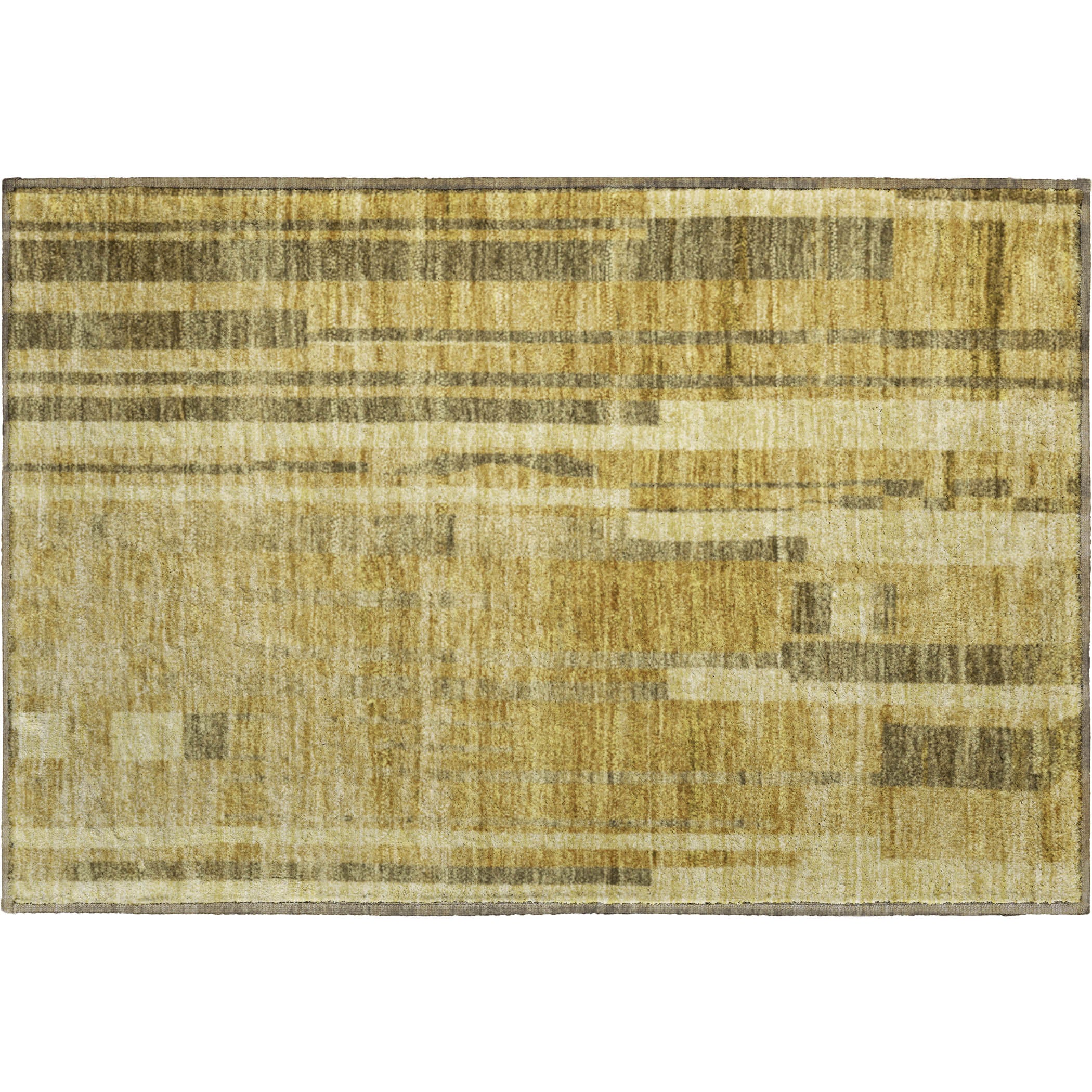 Santorini Machine Washable Transitional Gold Rug 1'8" x 2'6" #shape_Rectangle