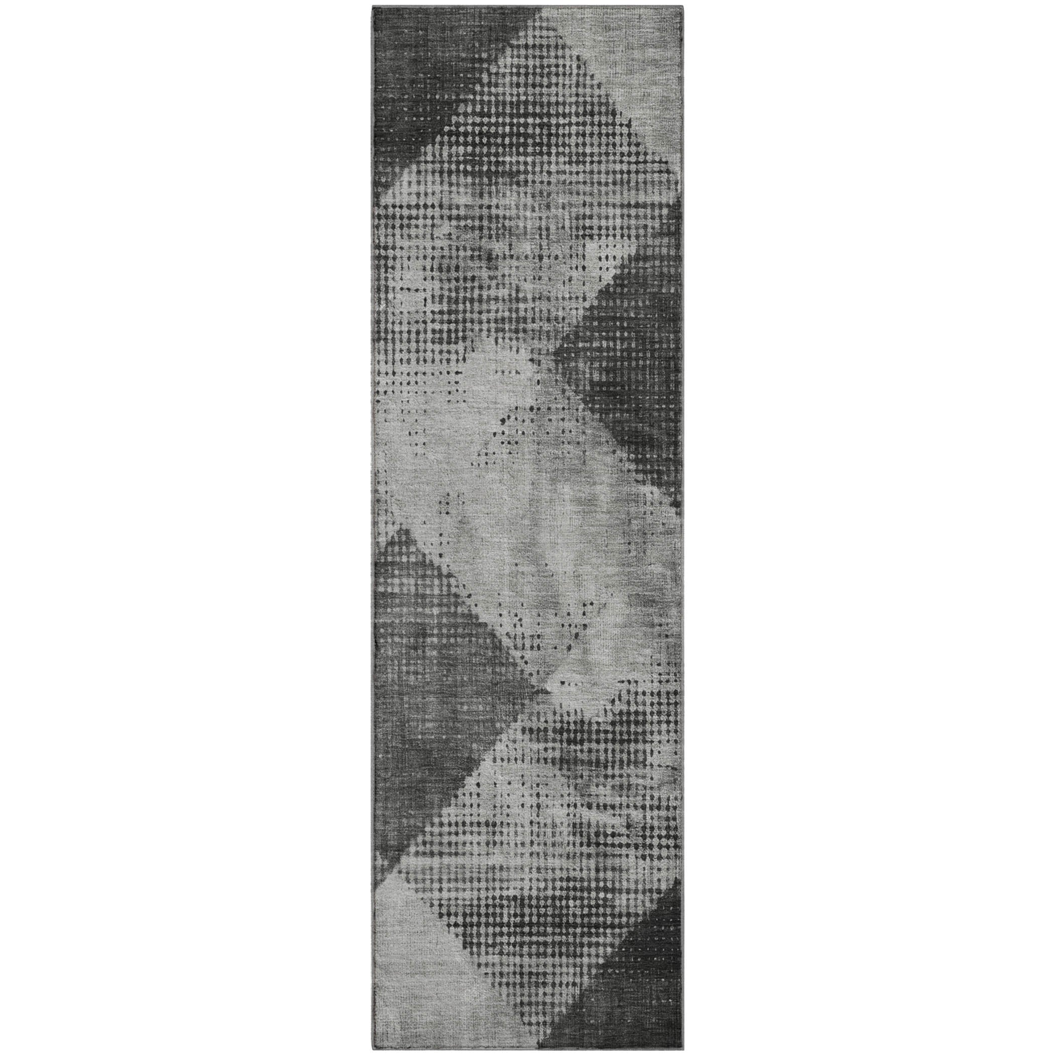 Mostar Machine Washable Transitional Gray Rug 2'3" x 7'6" #shape_Runner