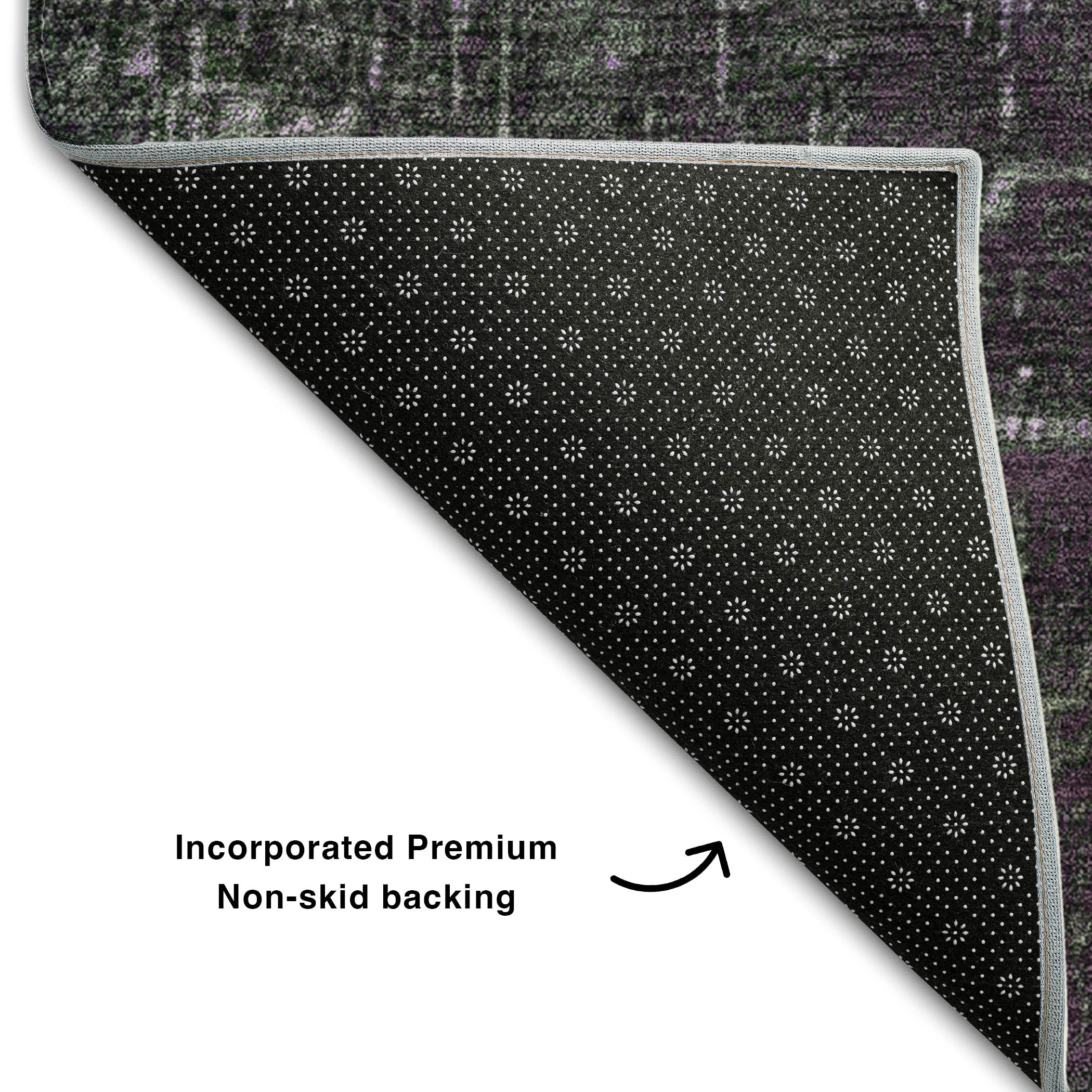 Marrakech Machine Washable Transitional Purple Rug 1'8" x 2'6" #shape_Rectangle