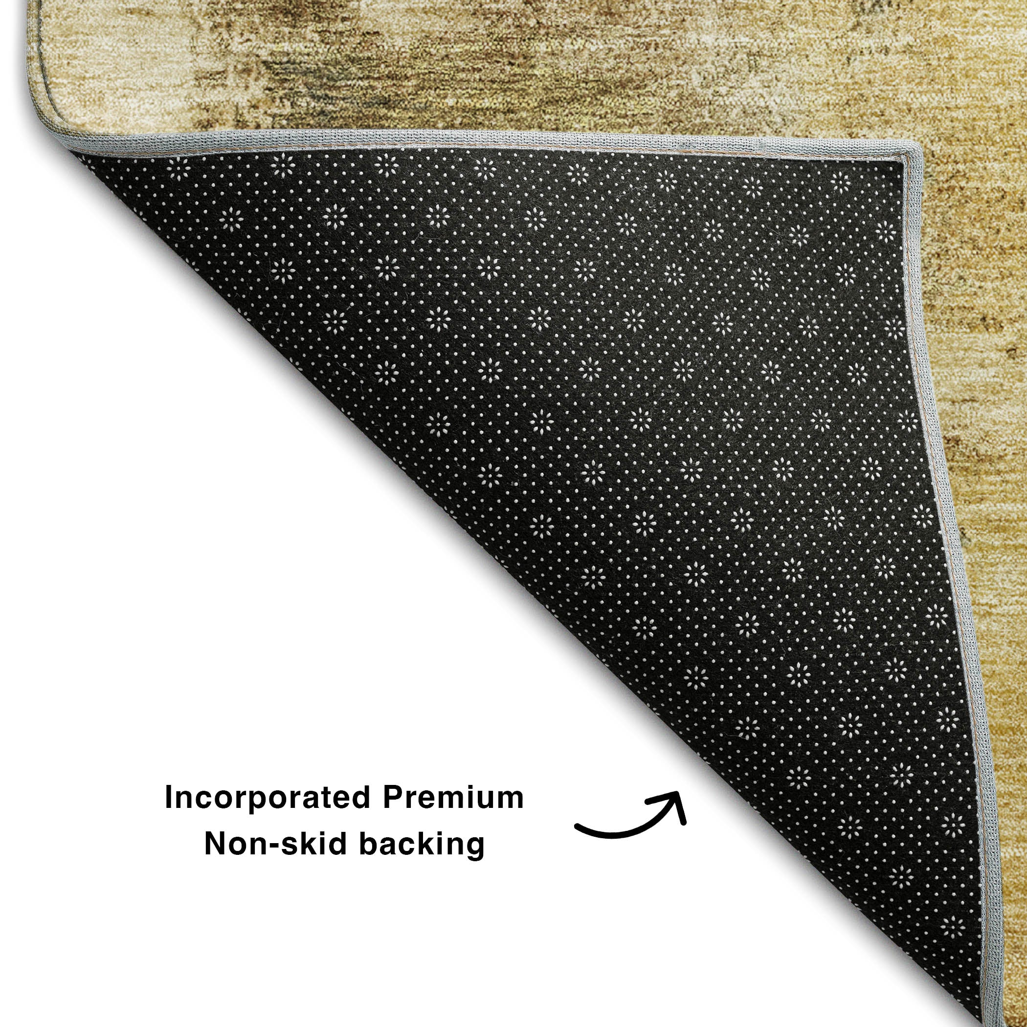 Luang Prabang Machine Washable Transitional Sage Green Rug 1'8" x 2'6" #shape_Rectangle