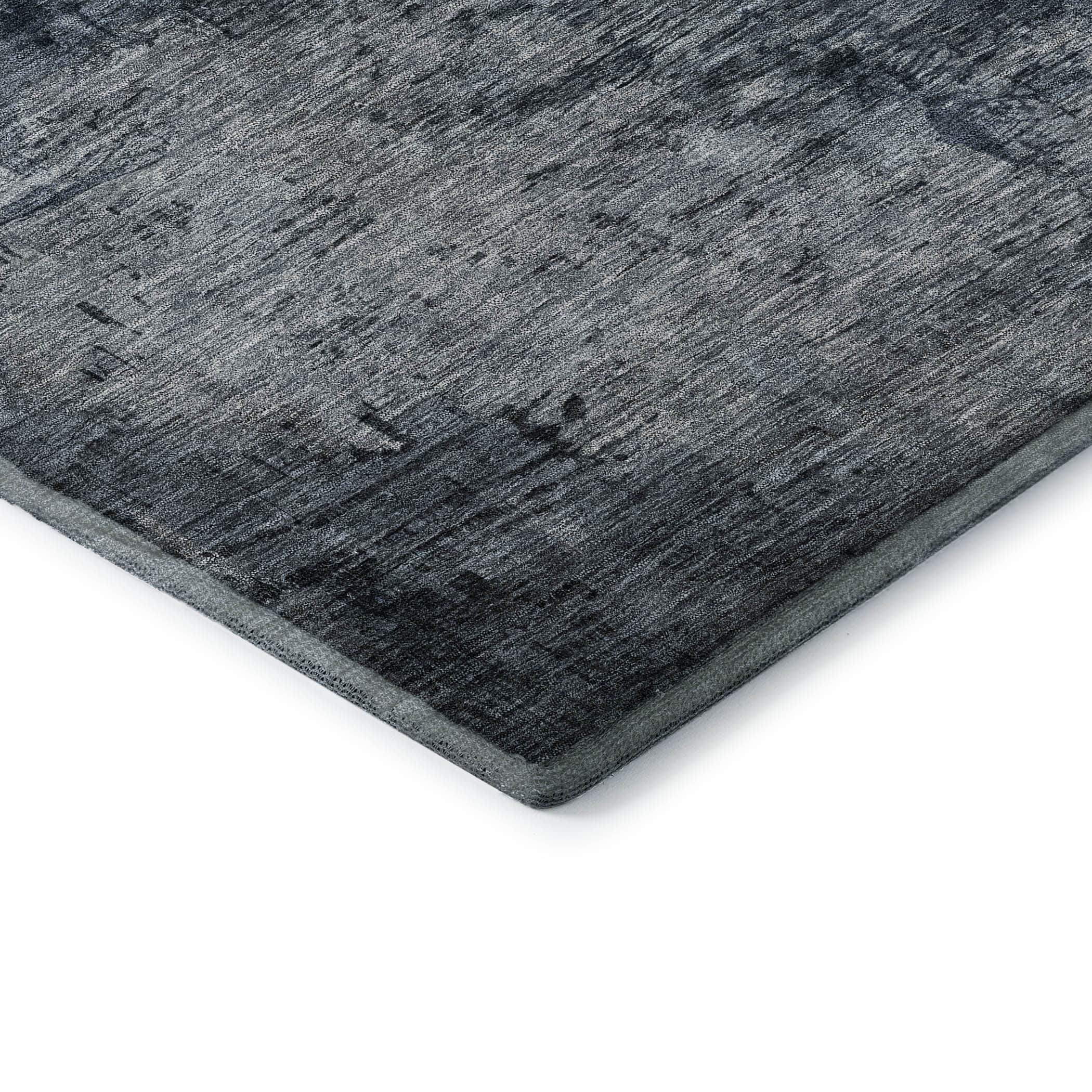 Kathmandu Machine Washable Transitional Blue Rug 1'8" x 2'6" #shape_Rectangle