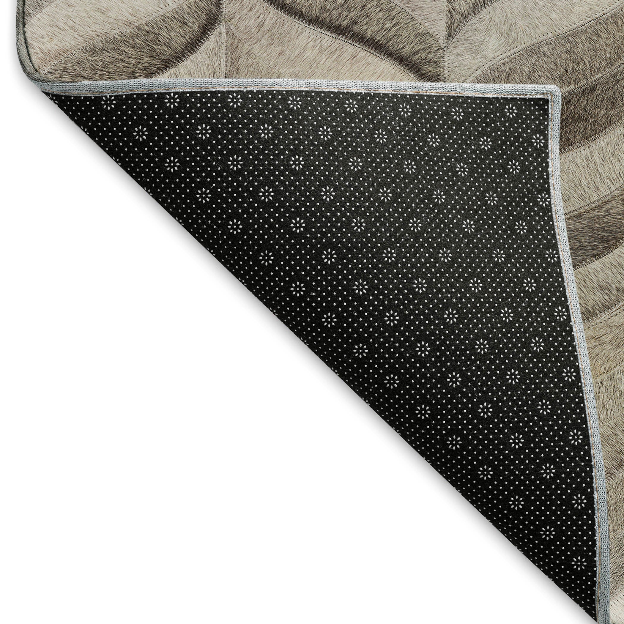 Cartagena Machine Washable Cowhide Gray Rug 1'8" x 2'6" #shape_Rectangle