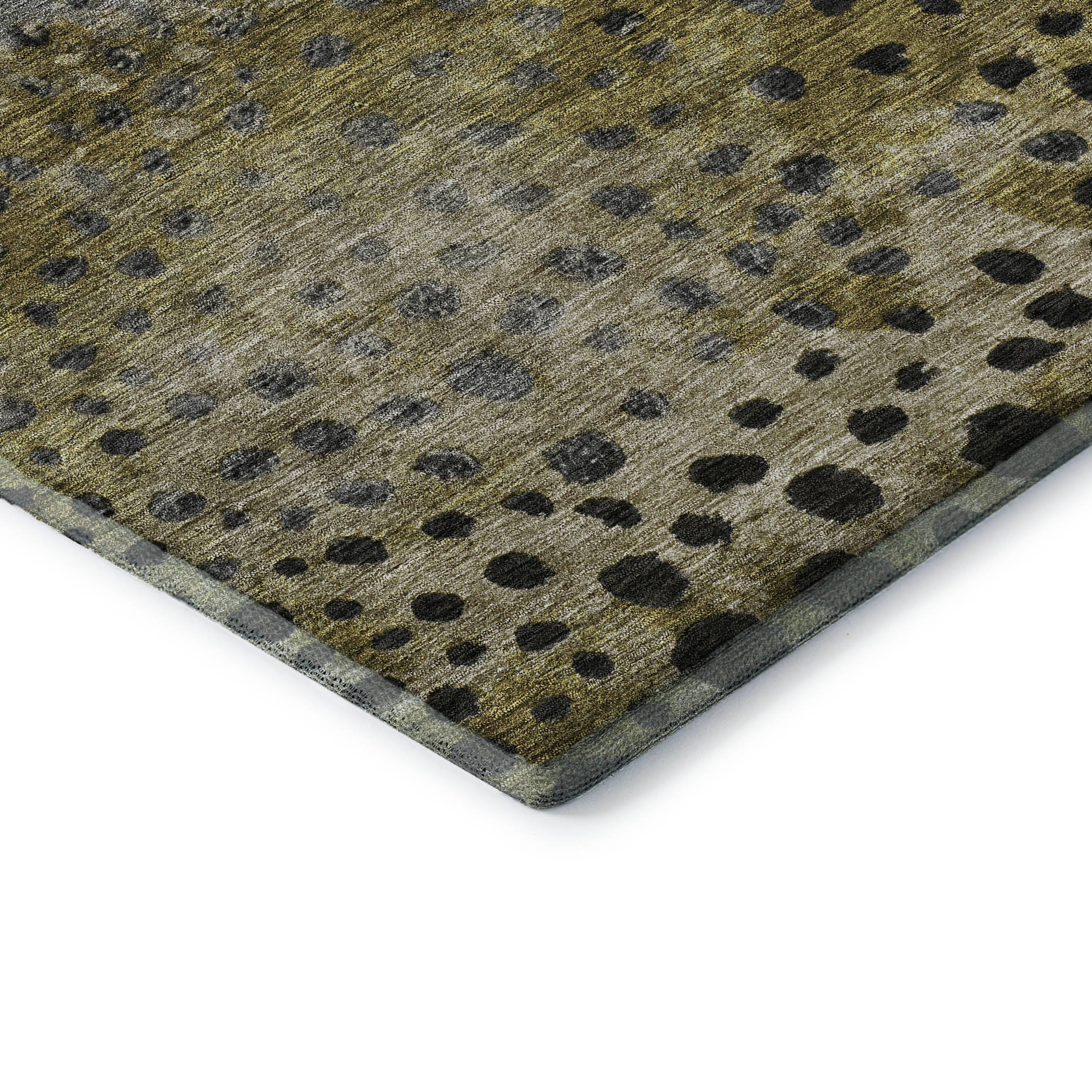 Bruges Machine Washable Transitional Brown Rug 1'8" x 2'6" #shape_Rectangle