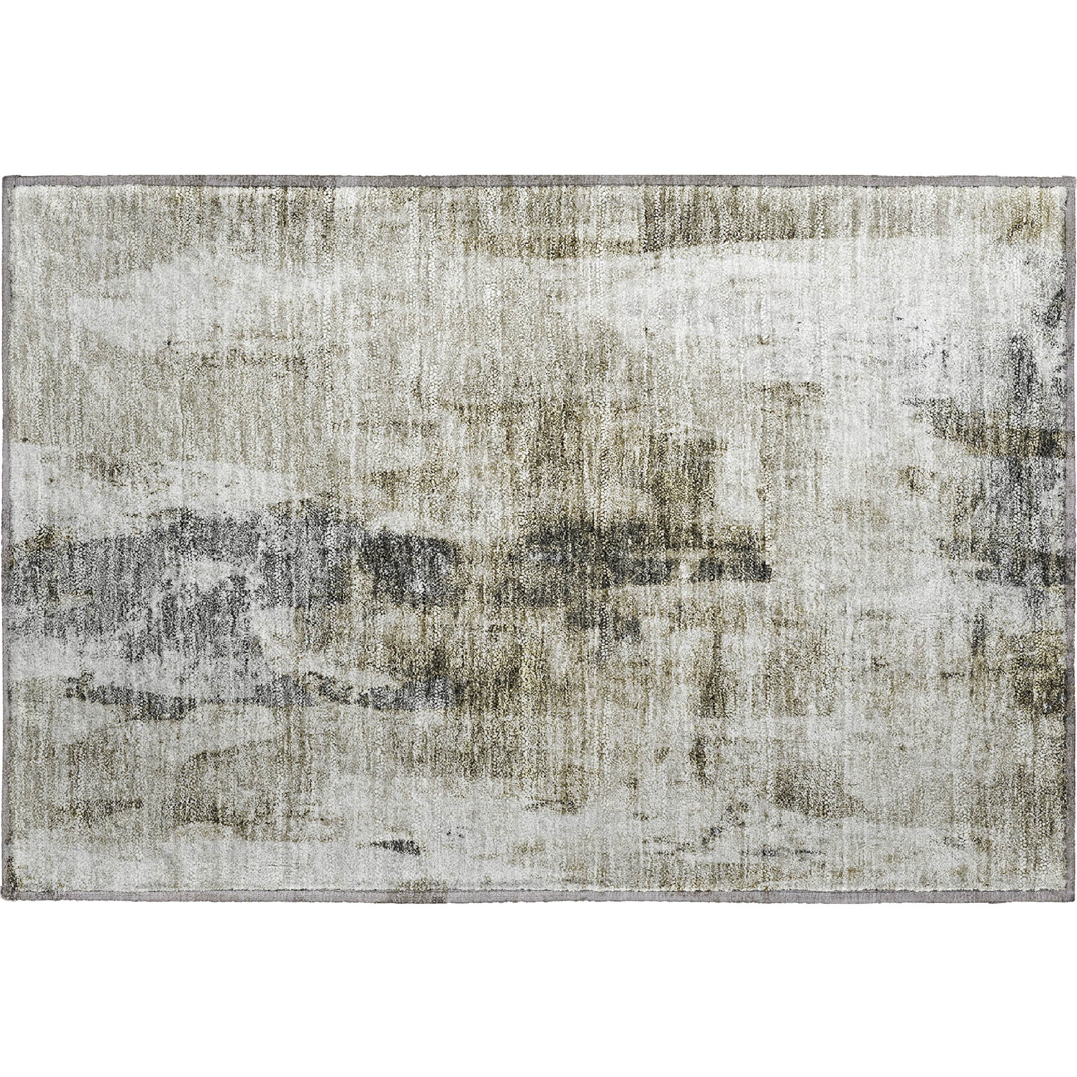 Luang Prabang Machine Washable Transitional Taupe Brown Rug 1'8" x 2'6" #shape_Rectangle