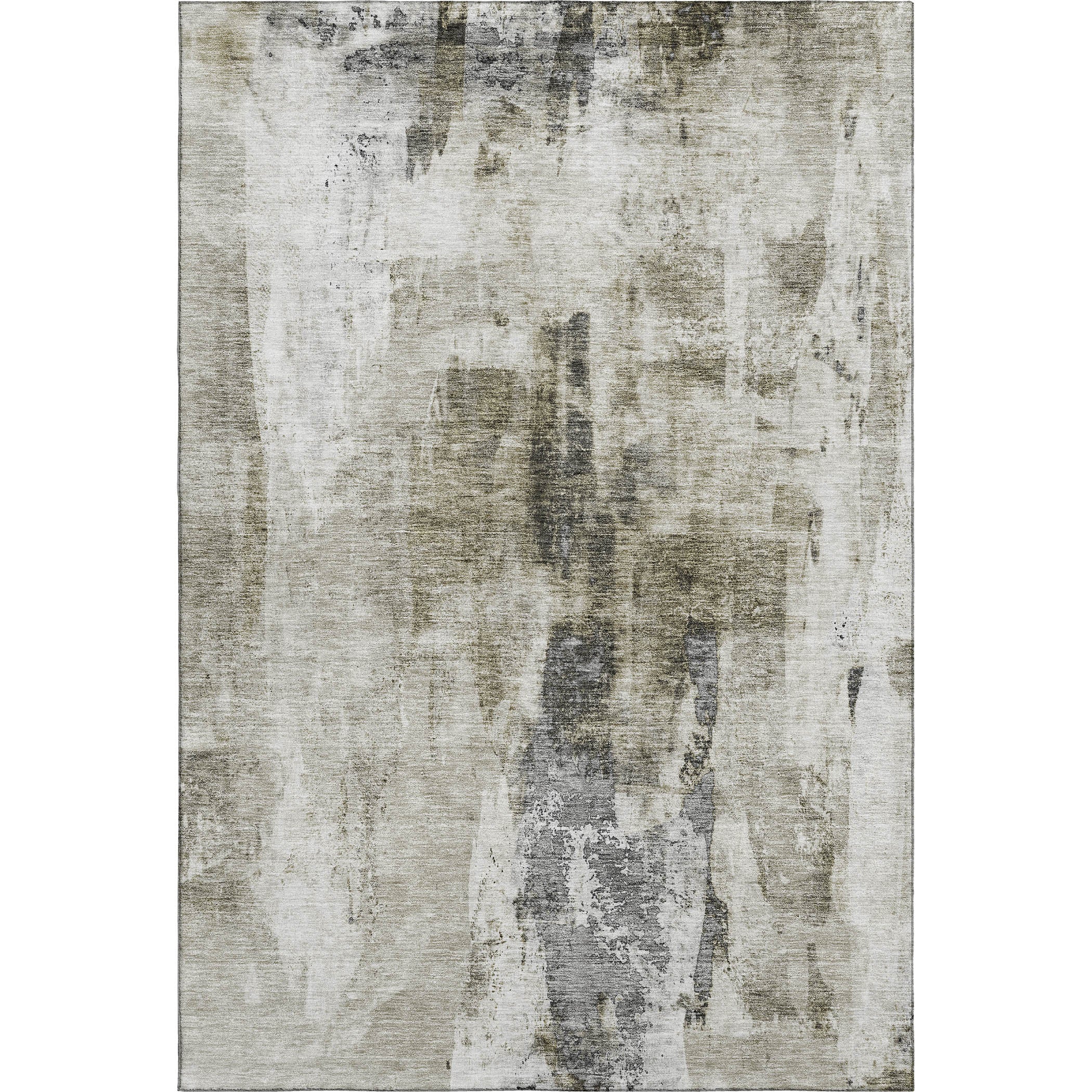 Luang Prabang Machine Washable Transitional Taupe Brown Rug 2'6" x 3'10" #shape_Rectangle