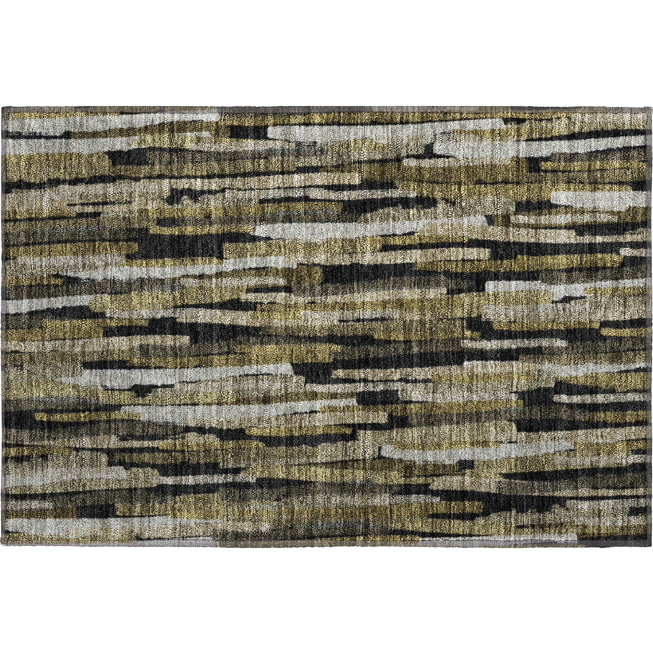 Siena Machine Washable Transitional Brown Rug 1'8" x 2'6" #shape_Rectangle