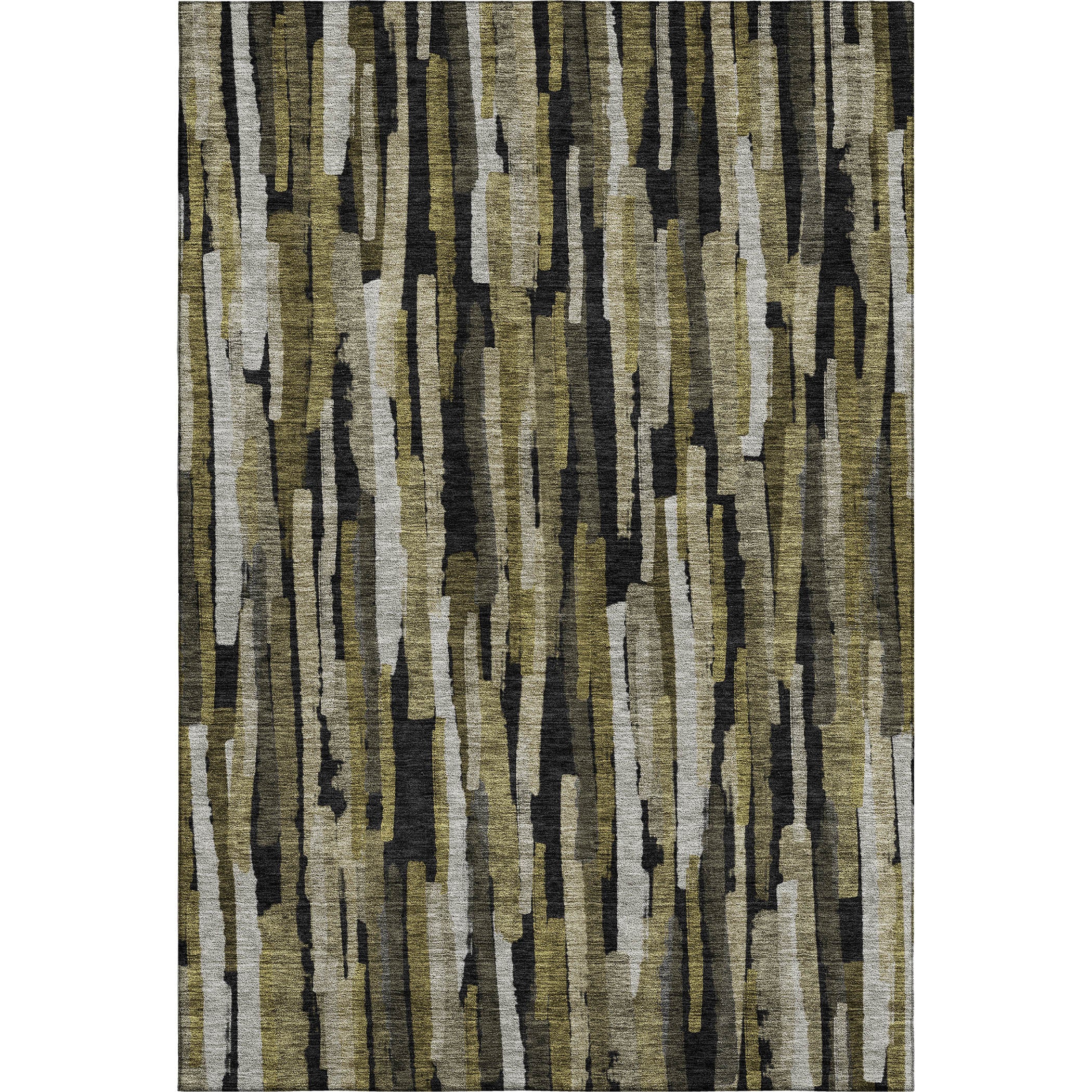 Siena Machine Washable Transitional Brown Rug 2'6" x 3'10" #shape_Rectangle