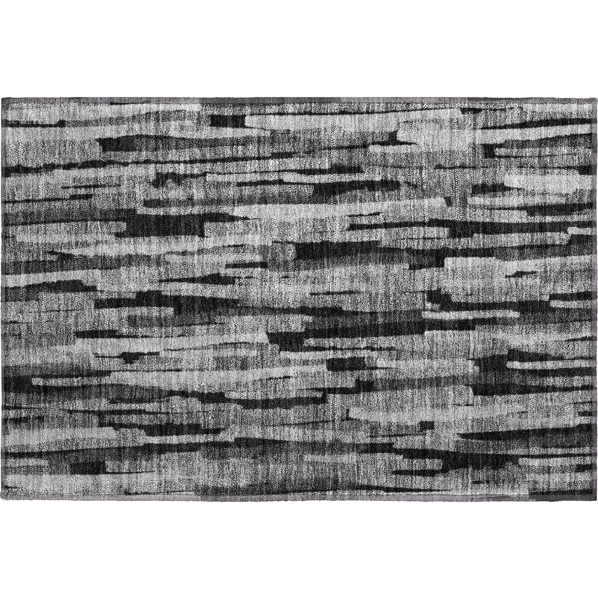 Siena Machine Washable Transitional Gray Rug 1'8" x 2'6" #shape_Rectangle