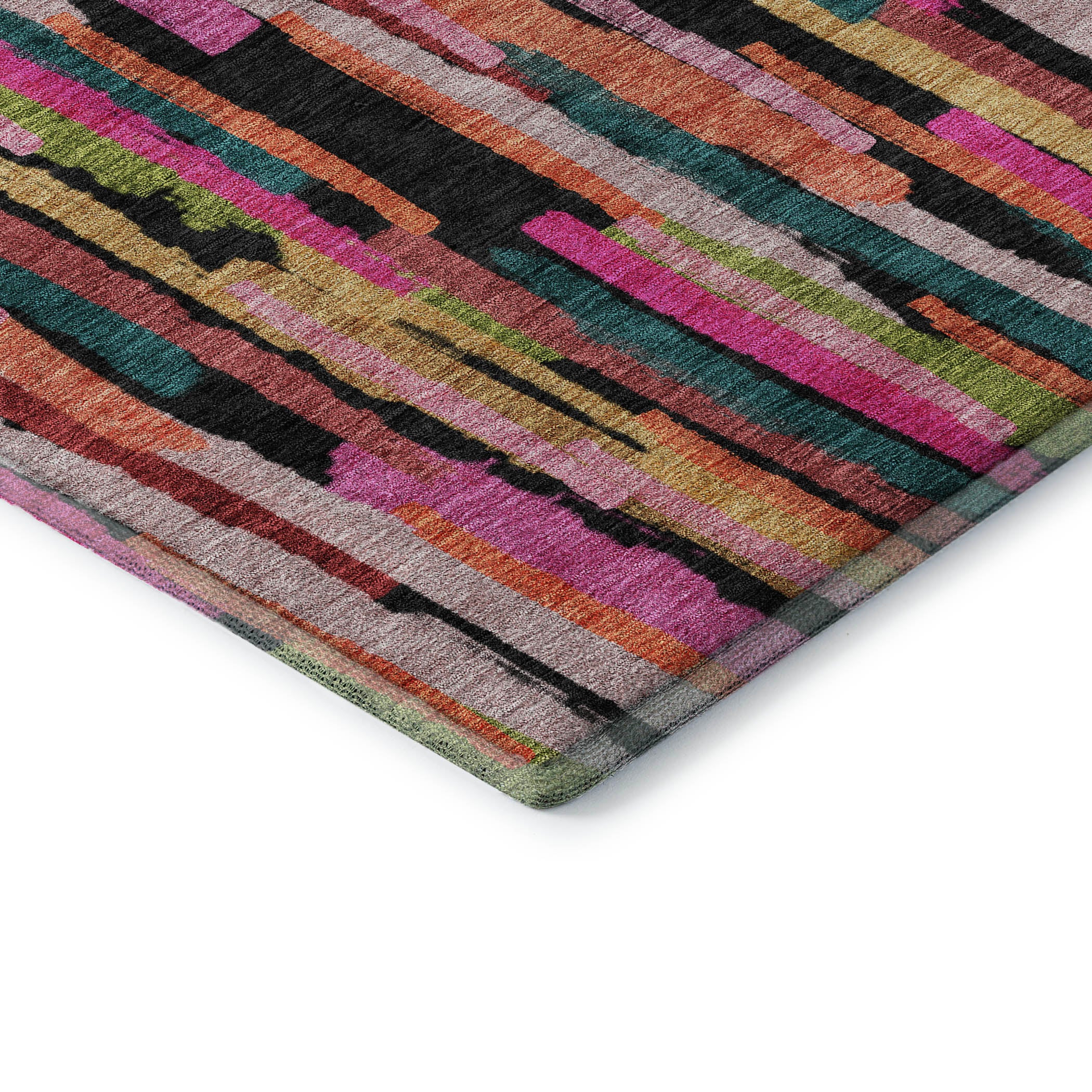 Siena Machine Washable Transitional Pink Rug 1'8" x 2'6" #shape_Rectangle