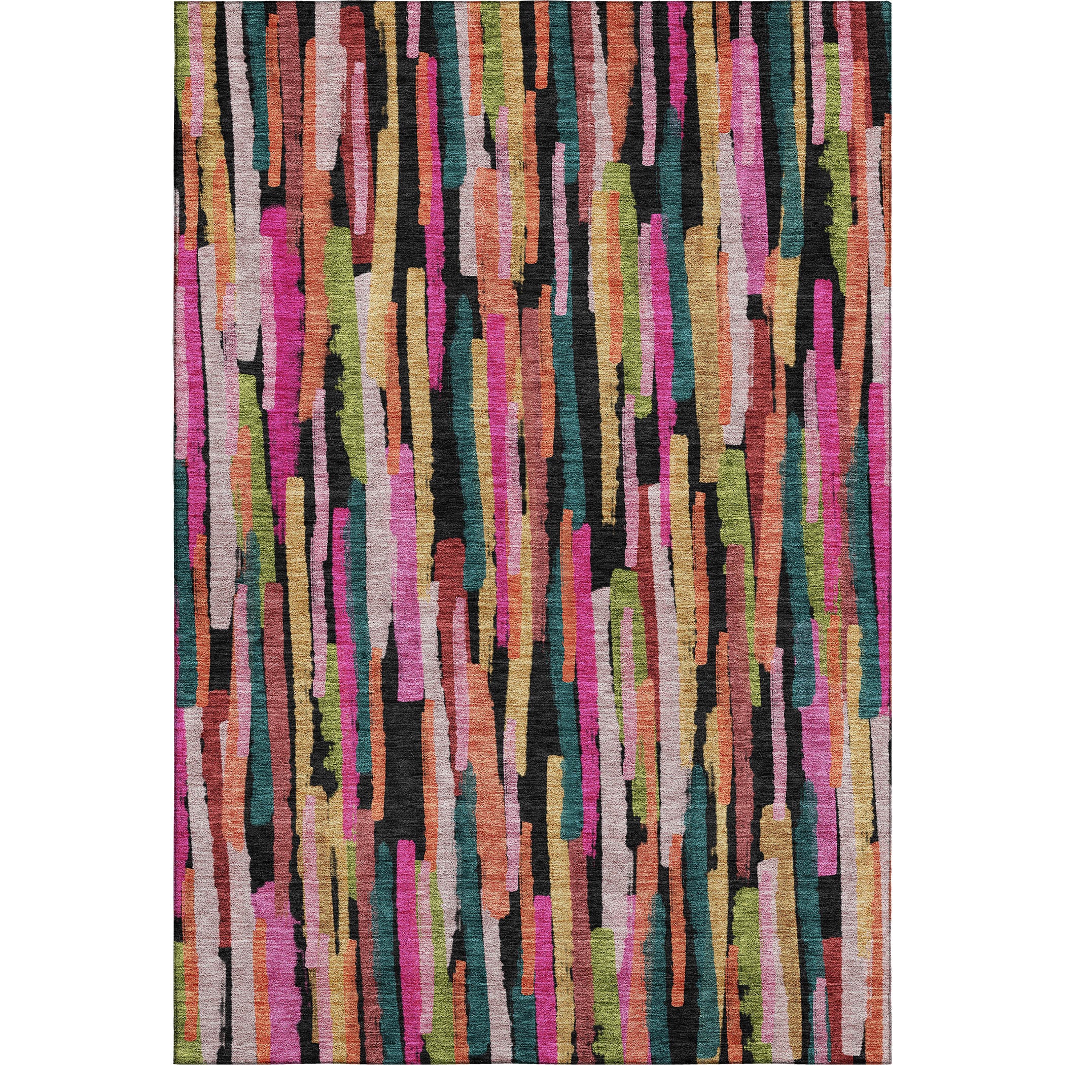 Siena Machine Washable Transitional Pink Rug 2'6" x 3'10" #shape_Rectangle