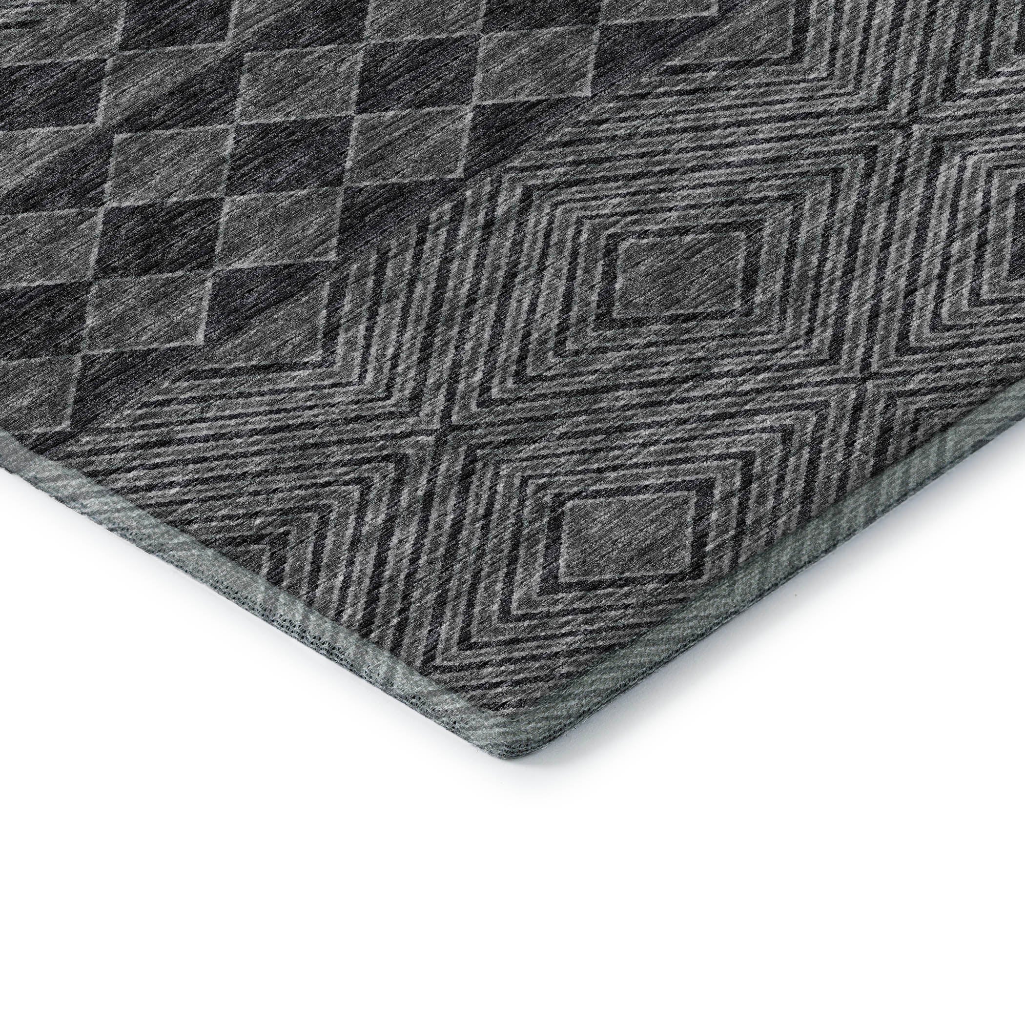 Montevideo Machine Washable Transitional Gray Rug 1'8" x 2'6" #shape_Rectangle