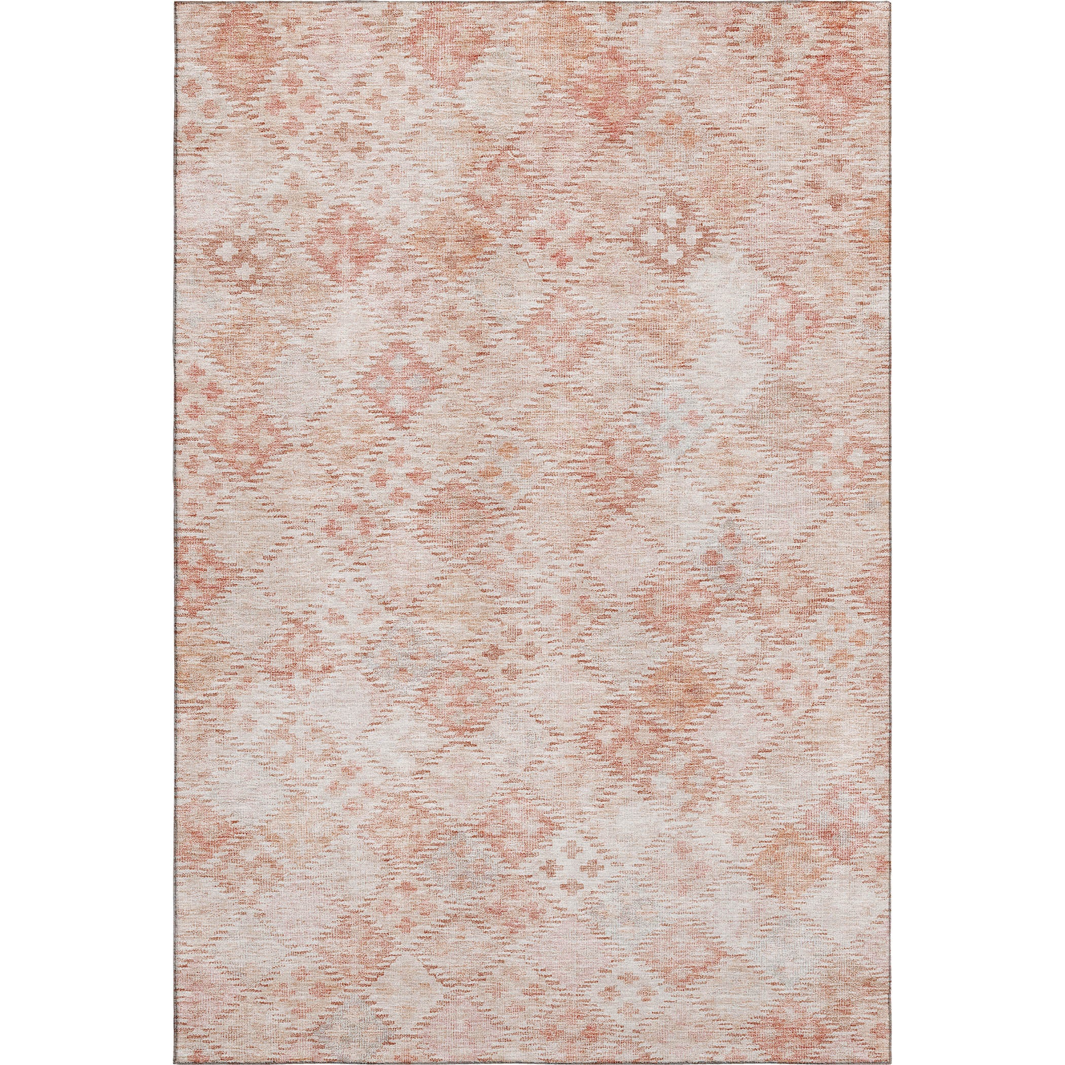 Antigua Machine Washable Transitional Pink Rug 2'6" x 3'10" #shape_Rectangle