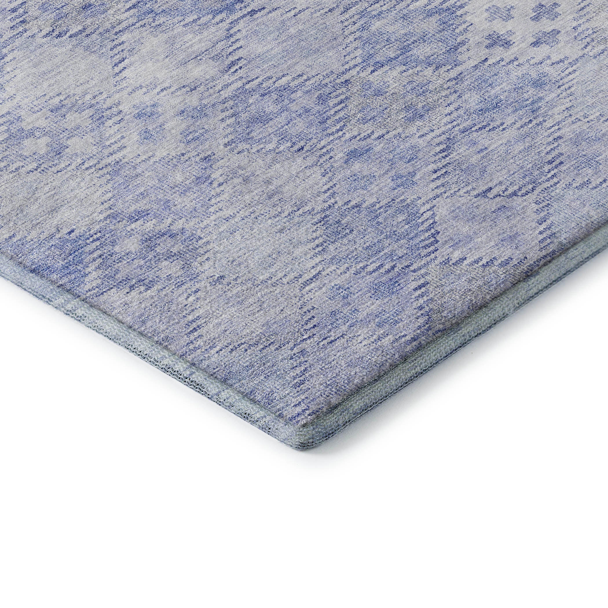 Antigua Machine Washable Transitional Sky Blue Rug 1'8" x 2'6" #shape_Rectangle