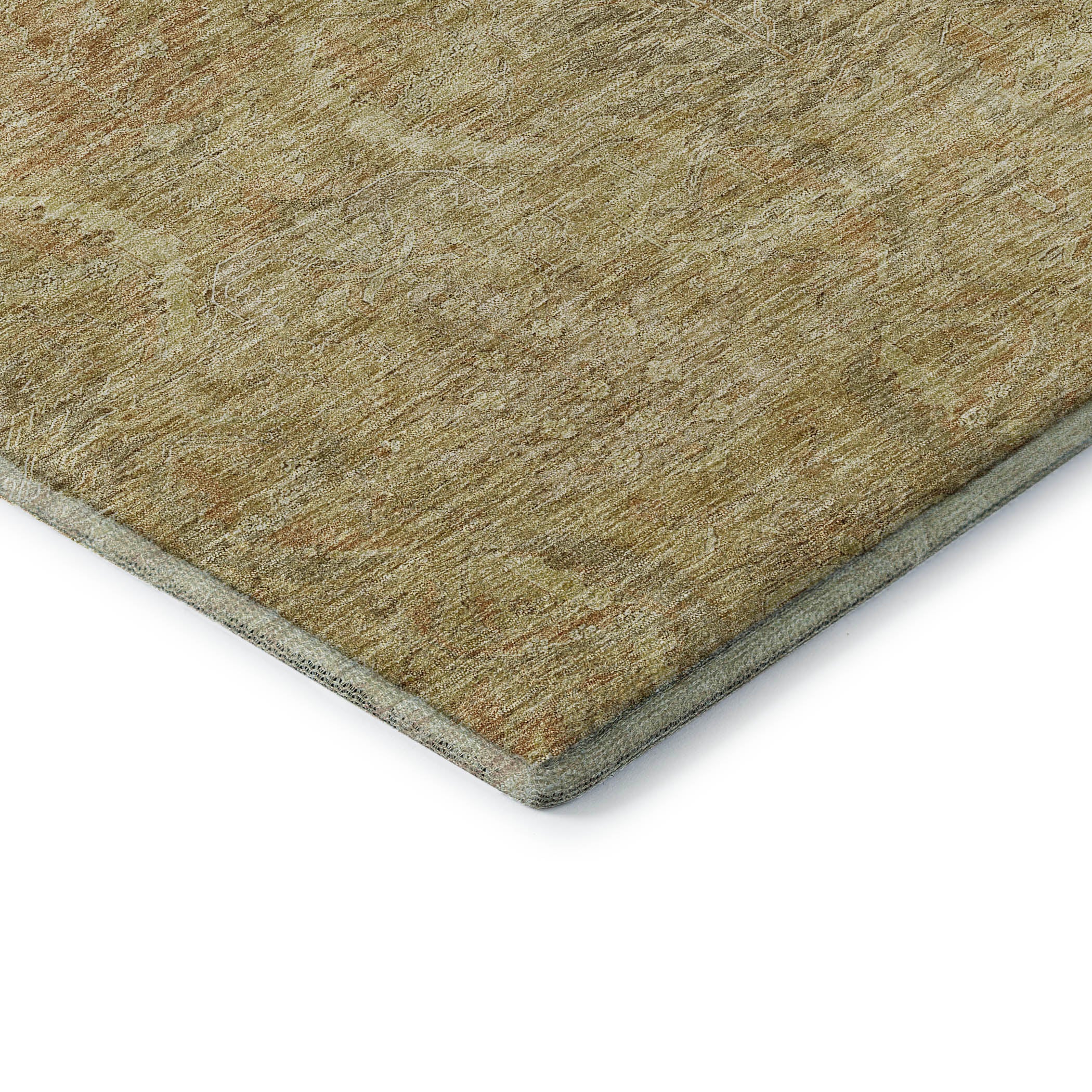 Siena Machine Washable Transitional Wheat Gold Rug 1'8" x 2'6" #shape_Rectangle