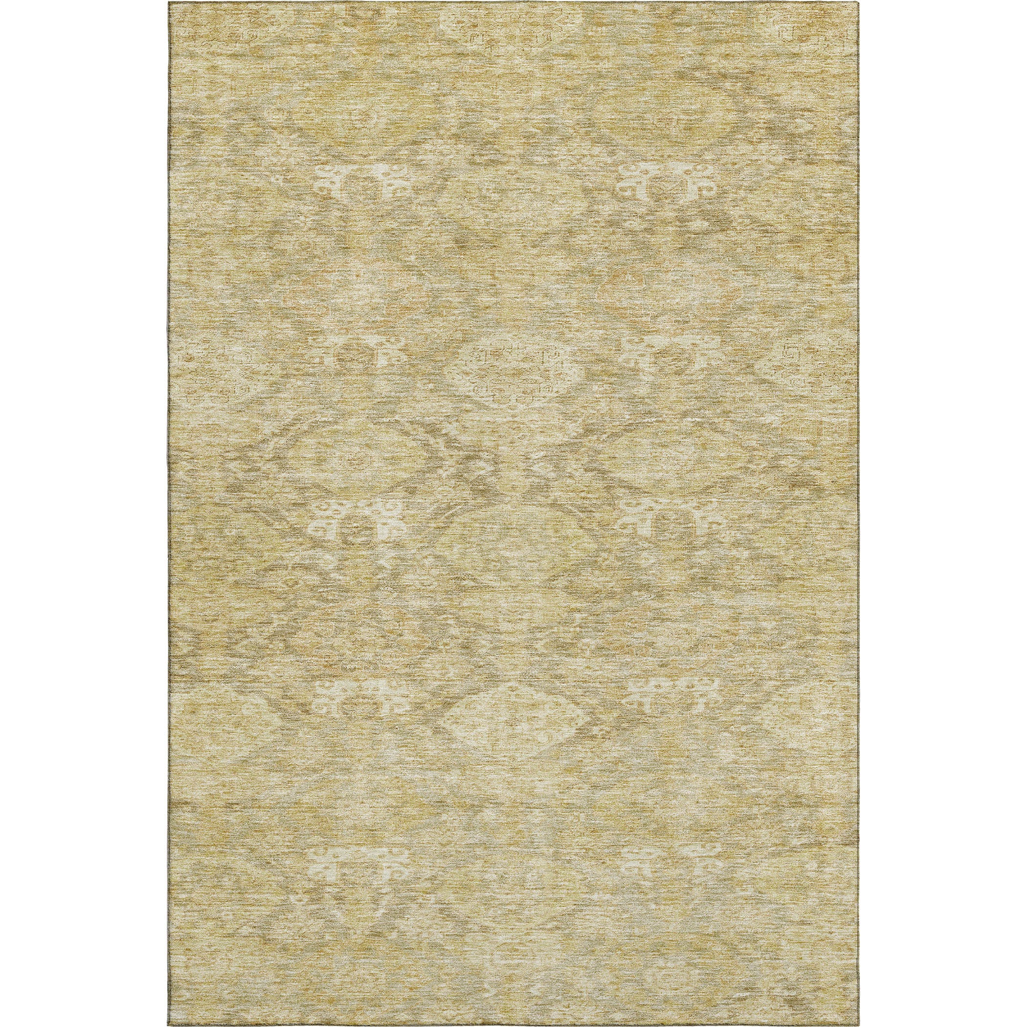 Oslo Machine Washable Transitional Wheat Gold Rug 2'6" x 3'10" #shape_Rectangle