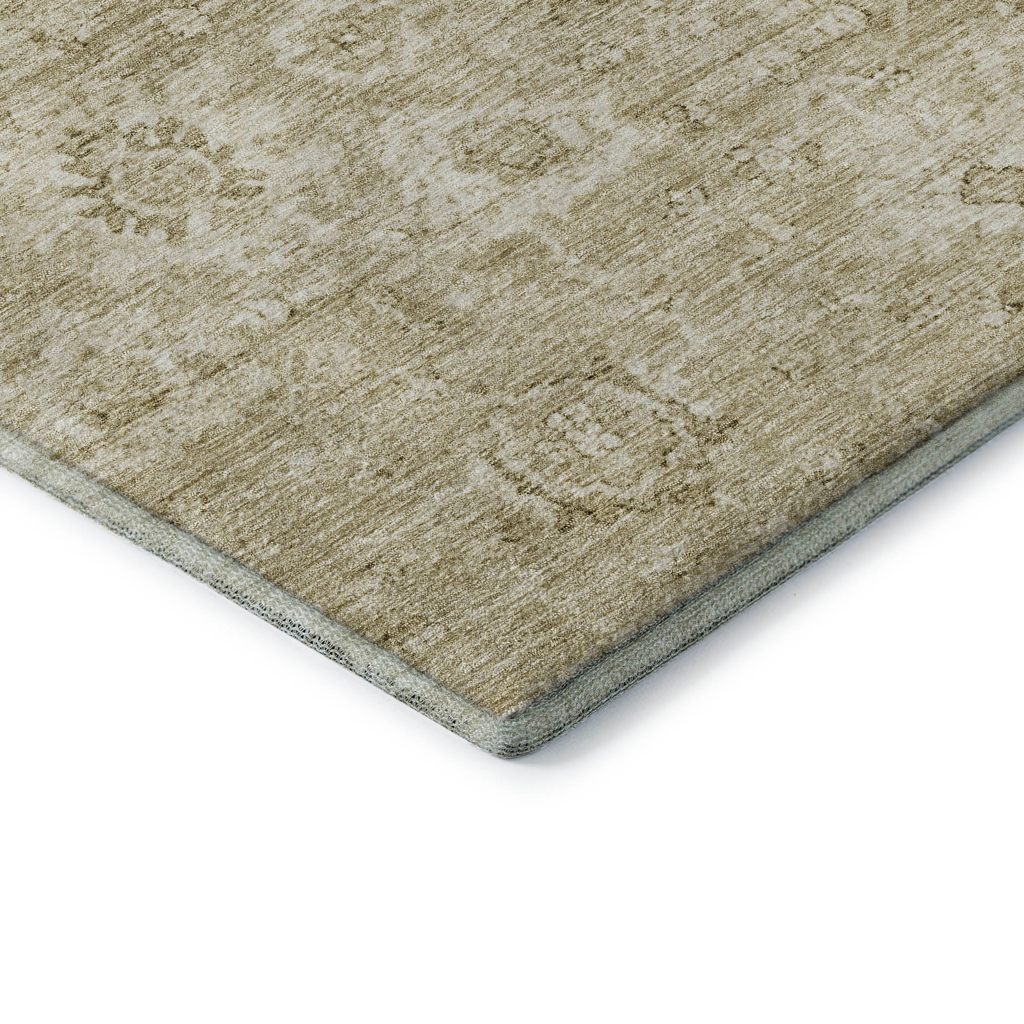 Sarajevo Machine Washable Transitional Beige Brown Rug 1'8" x 2'6" #shape_Rectangle