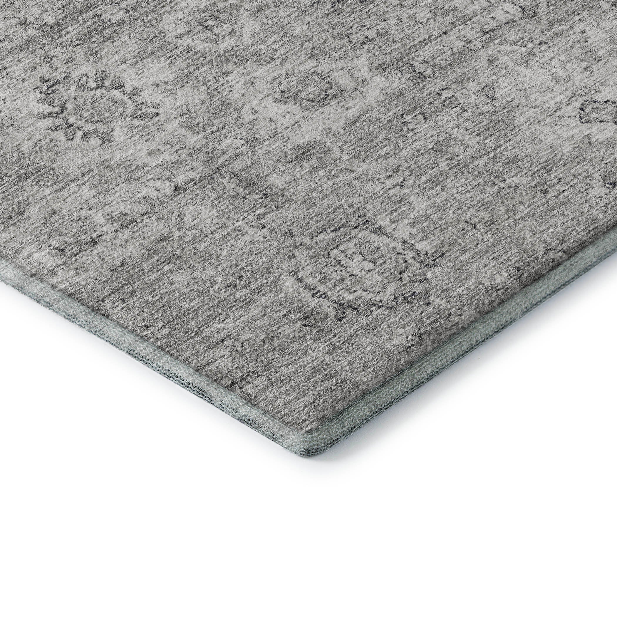 Sarajevo Machine Washable Transitional Gray Rug 1'8" x 2'6" #shape_Rectangle