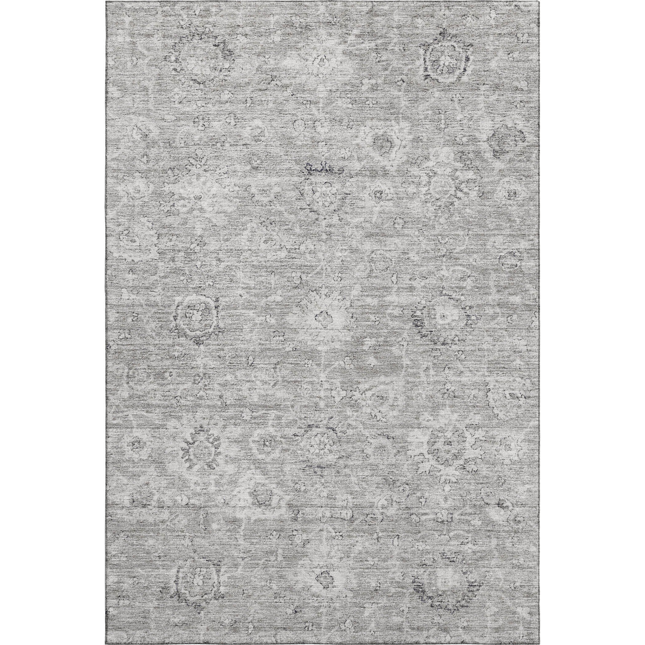 Sarajevo Machine Washable Transitional Gray Rug 2'6" x 3'10" #shape_Rectangle