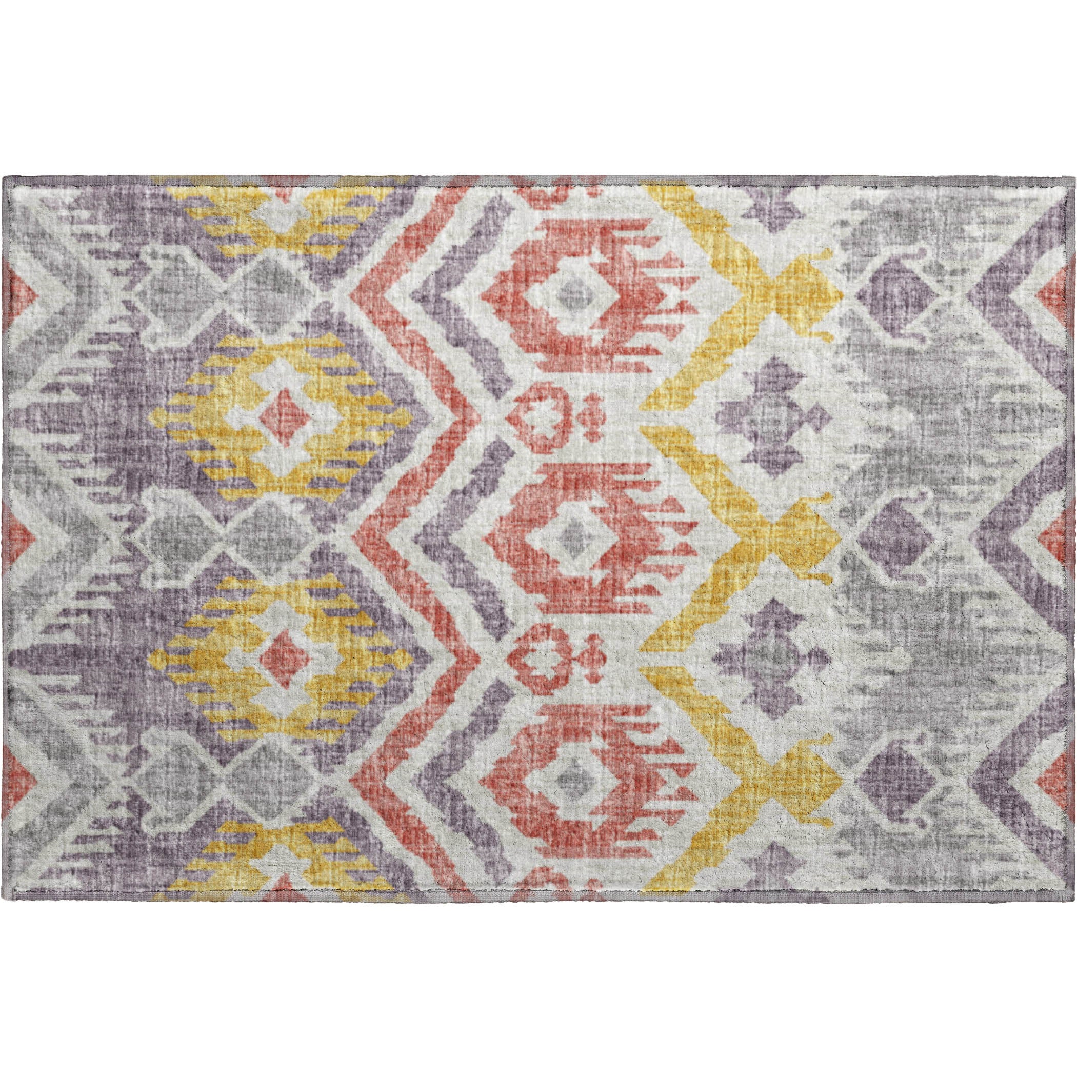 Sintra Machine Washable Transitional Purple Rug 1'8" x 2'6" #shape_Rectangle