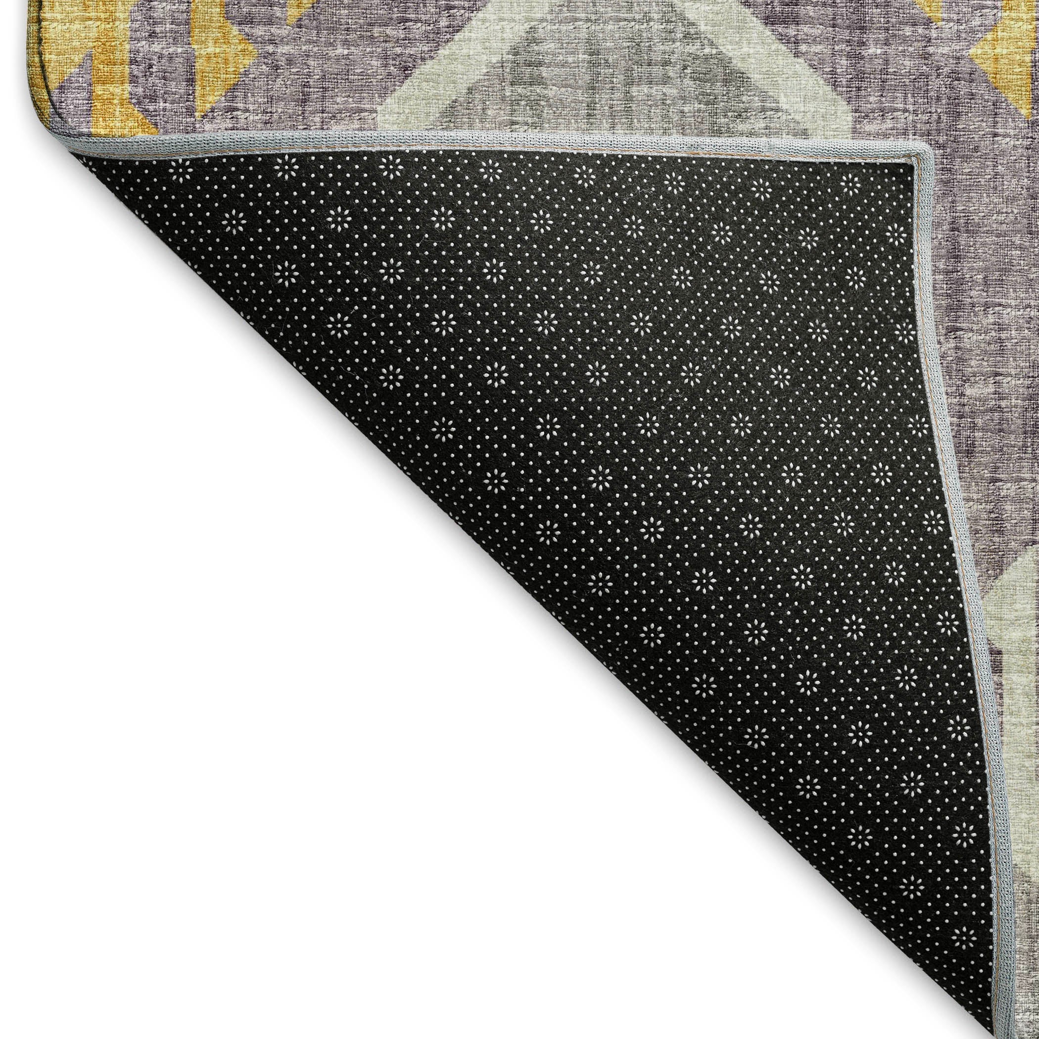 Sintra Machine Washable Transitional Purple Rug 1'8" x 2'6" #shape_Rectangle