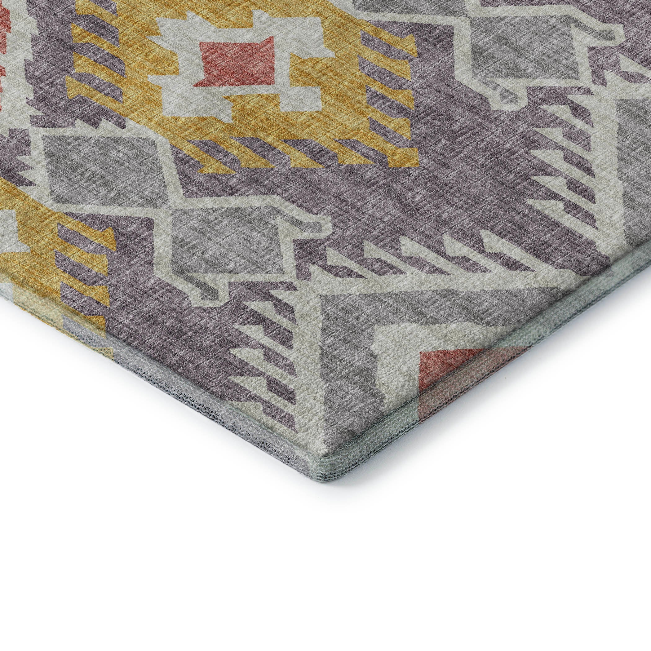 Sintra Machine Washable Transitional Purple Rug 1'8" x 2'6" #shape_Rectangle