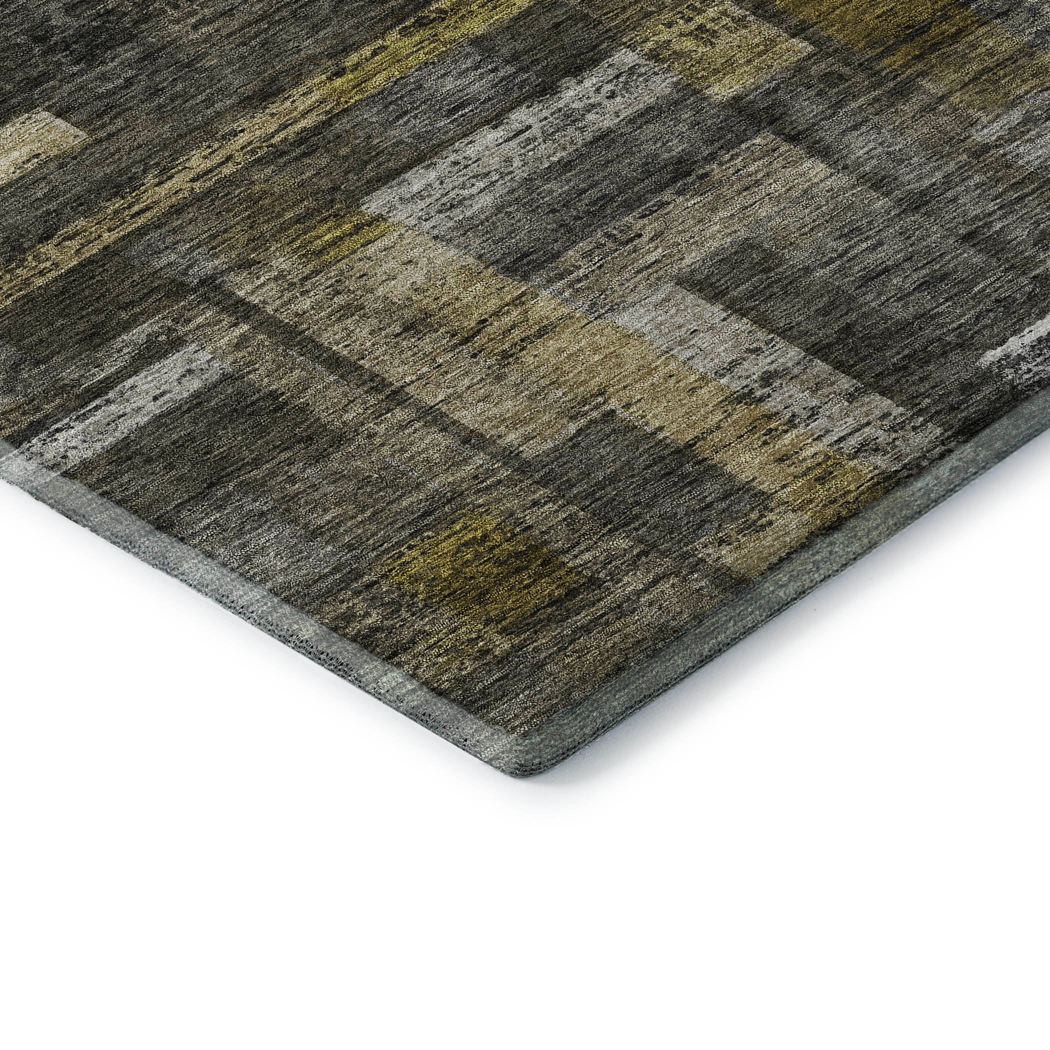 Sintra Machine Washable Transitional Charcoal Gray Rug 1'8" x 2'6" #shape_Rectangle