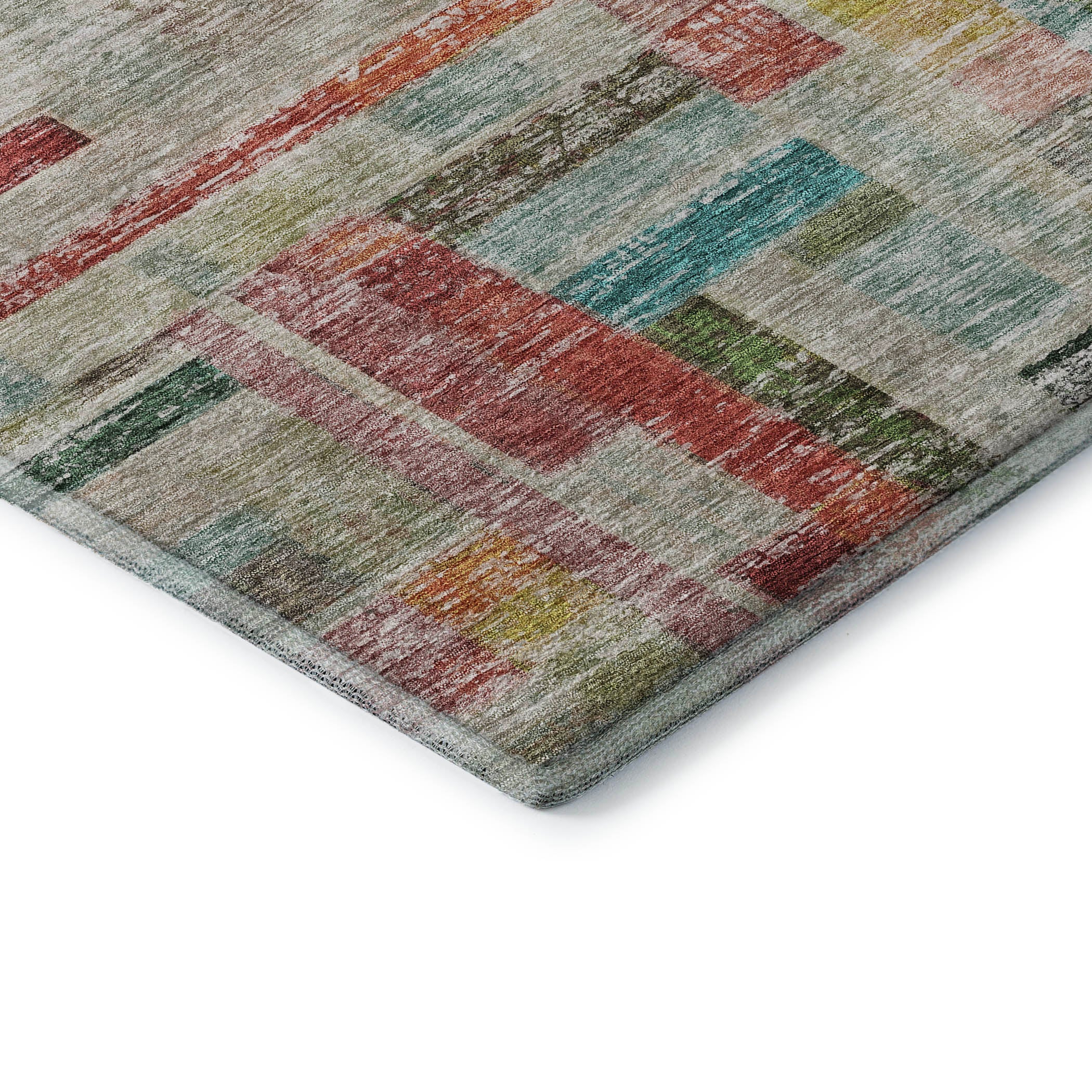 Sintra Machine Washable Transitional Paprika Orange Rug 1'8" x 2'6" #shape_Rectangle