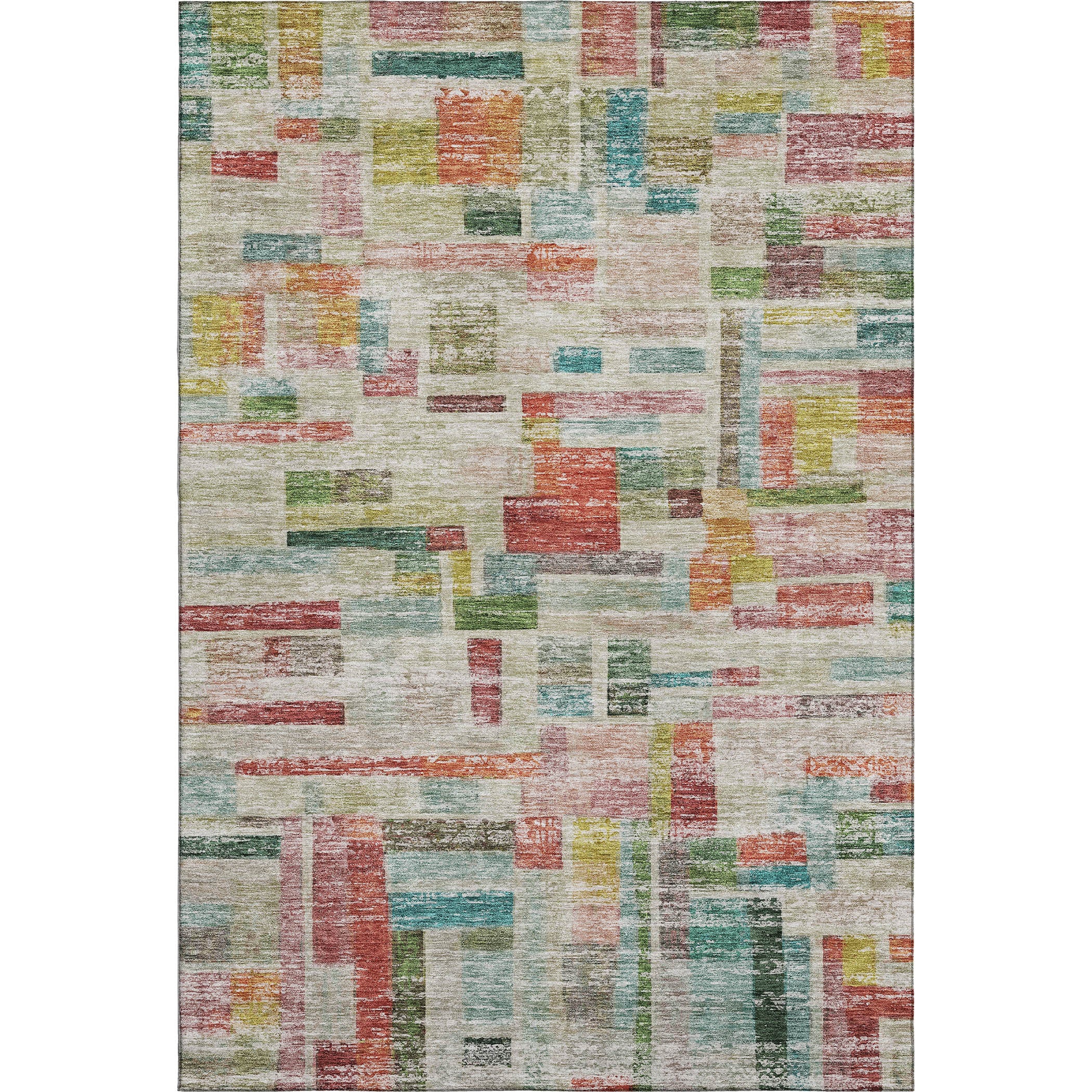 Sintra Machine Washable Transitional Paprika Orange Rug 2'6" x 3'10" #shape_Rectangle