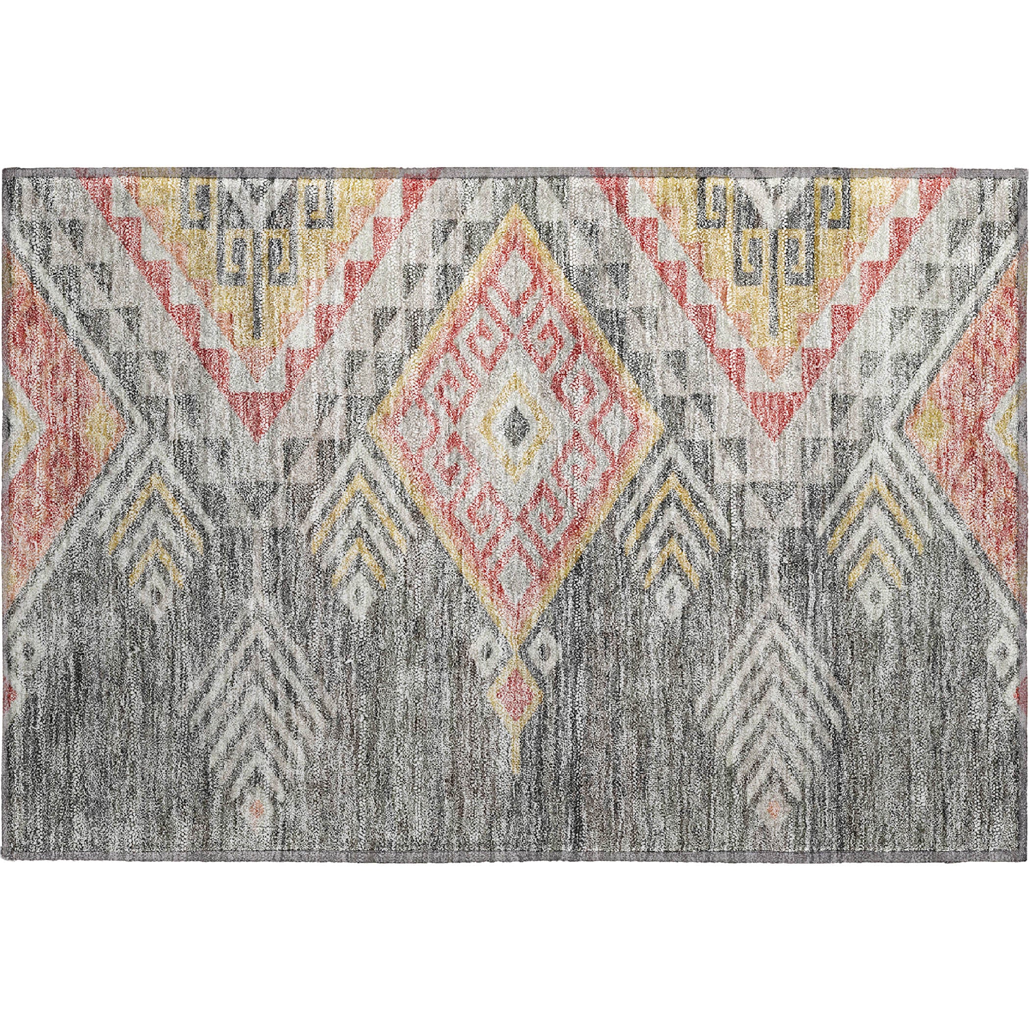 Sarajevo Machine Washable Transitional Gray Rug 1'8" x 2'6" #shape_Rectangle
