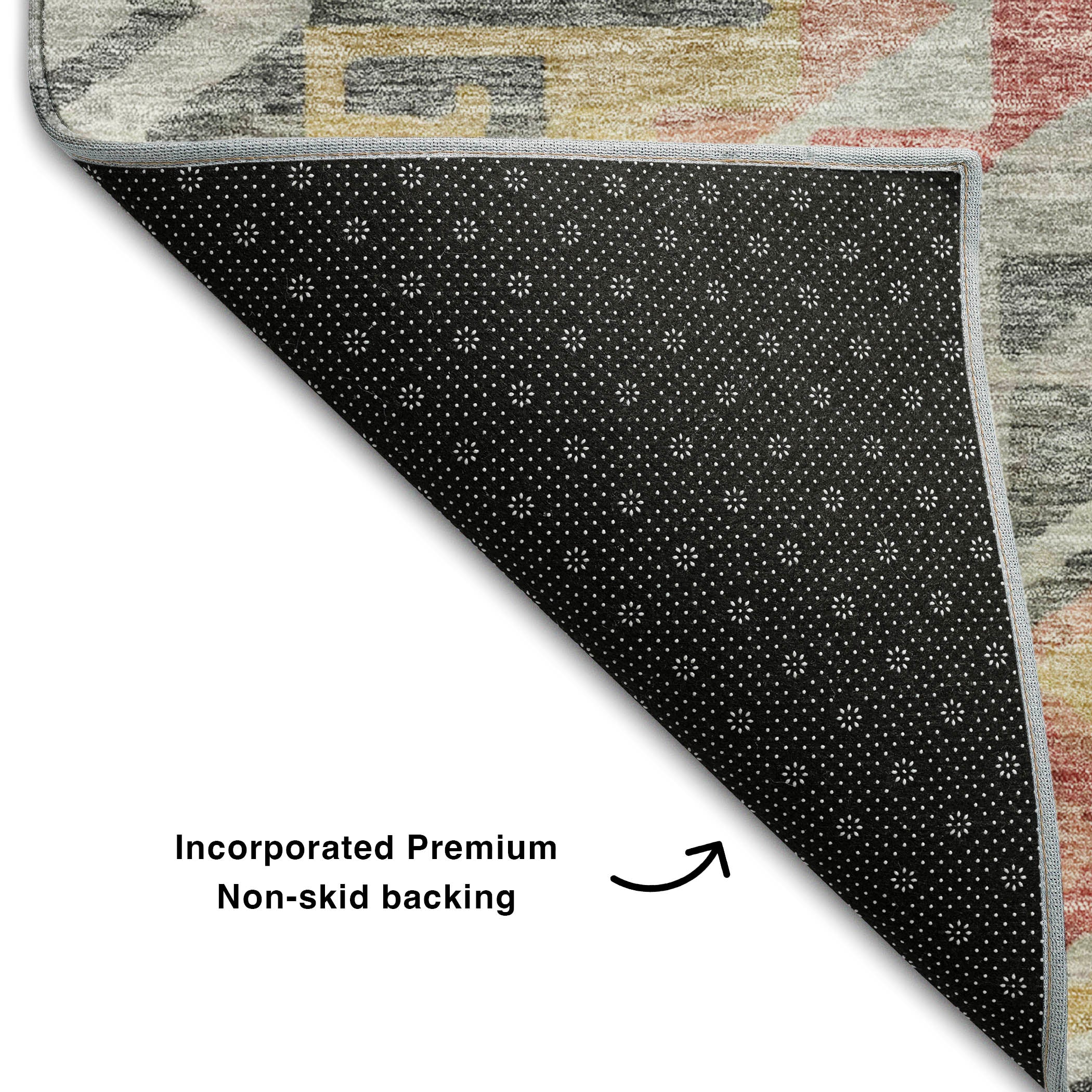 Sarajevo Machine Washable Transitional Gray Rug 1'8" x 2'6" #shape_Rectangle